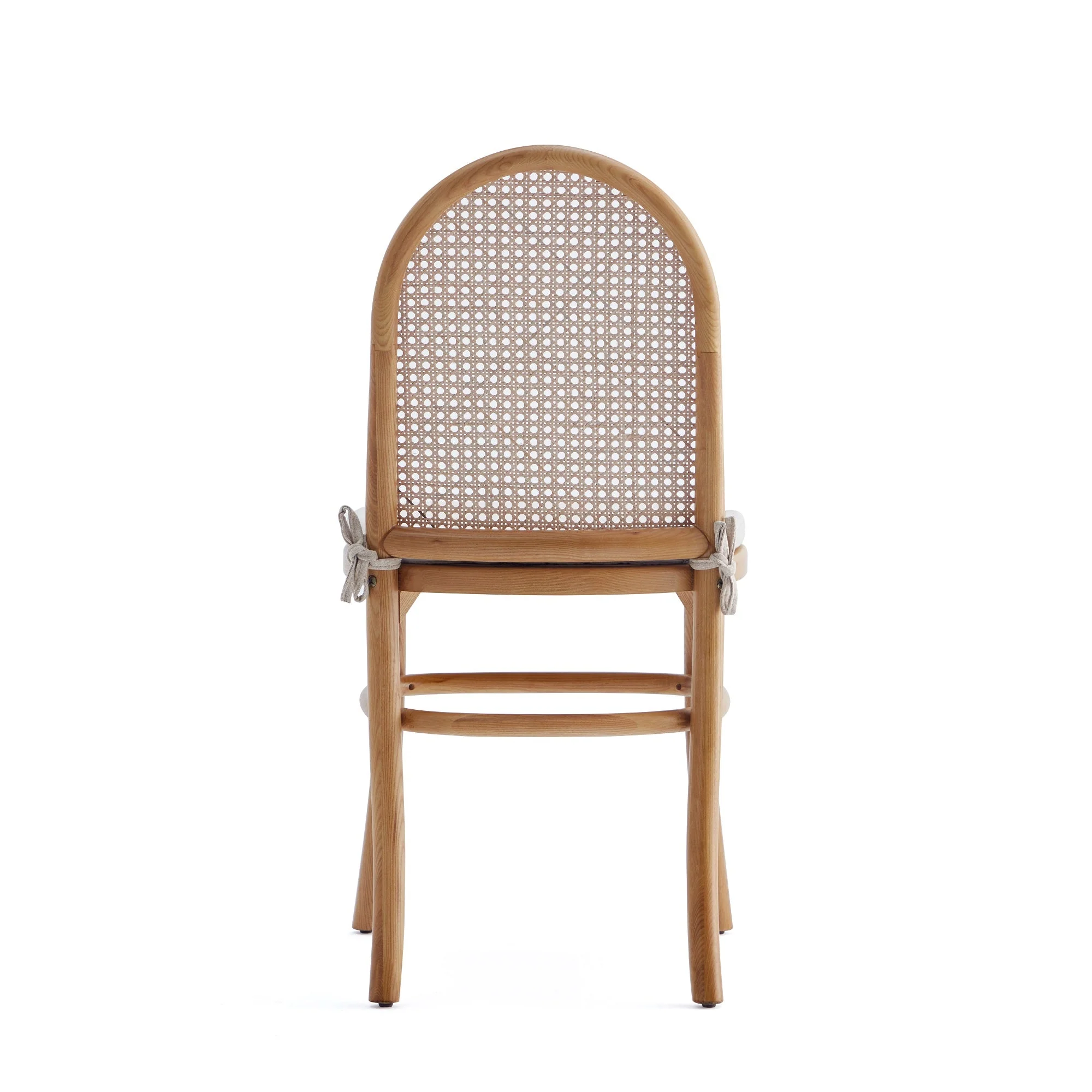 Paragon Dining Chair 1.0 with Cream Cushions in Nature and Cane (set of 2) - Image 5