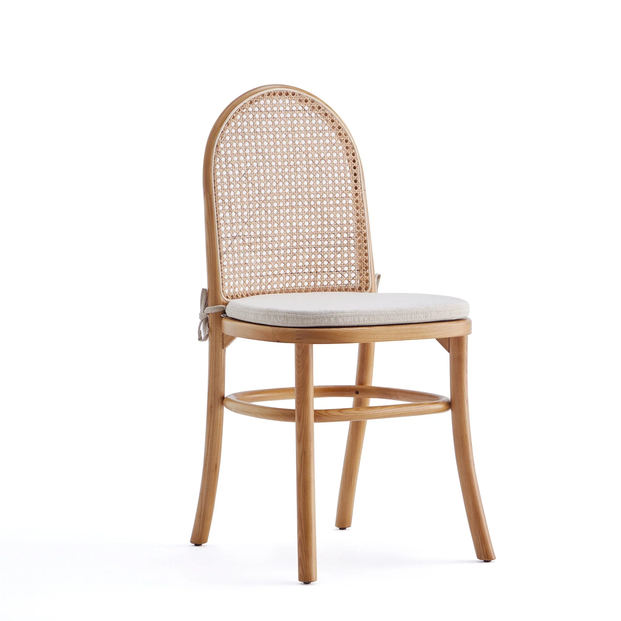 Paragon Dining Chair 1.0 with Cream Cushions in Nature and Cane (set of 2) - Image 9
