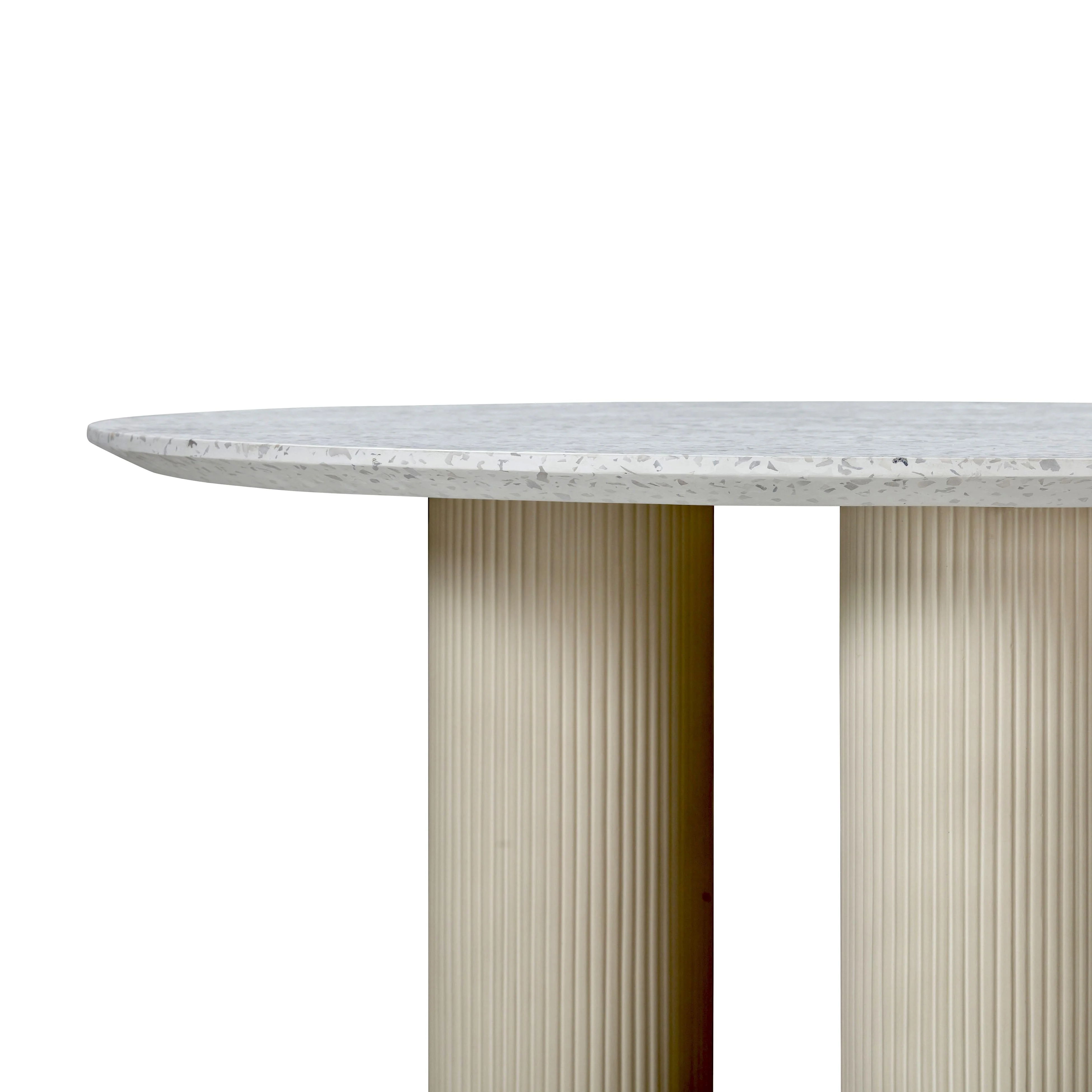 Parcino Terrazzo Concrete Indoor / Outdoor 47" Round Dining Table - Image 6