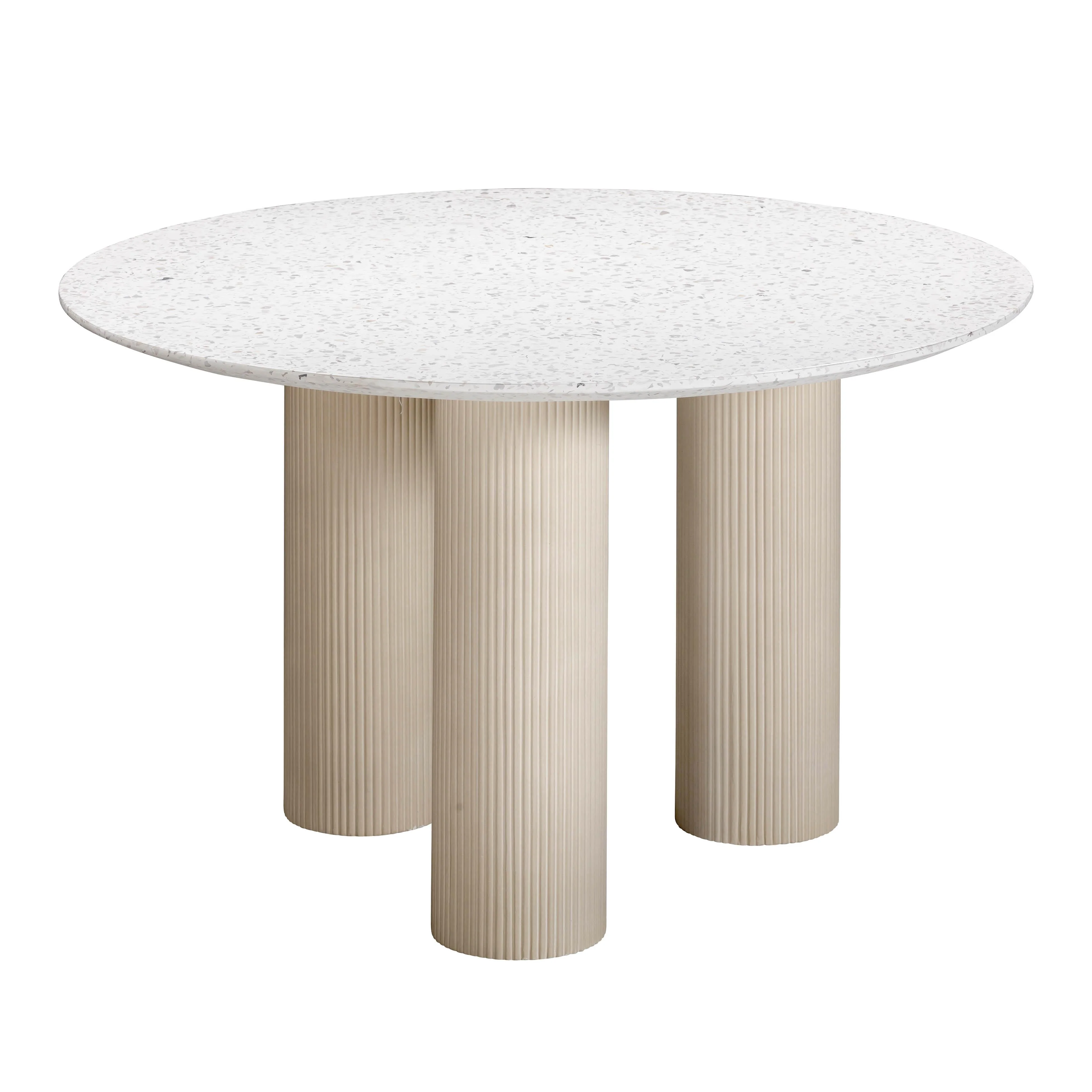 Parcino Terrazzo Concrete Indoor / Outdoor 47" Round Dining Table - Image 7