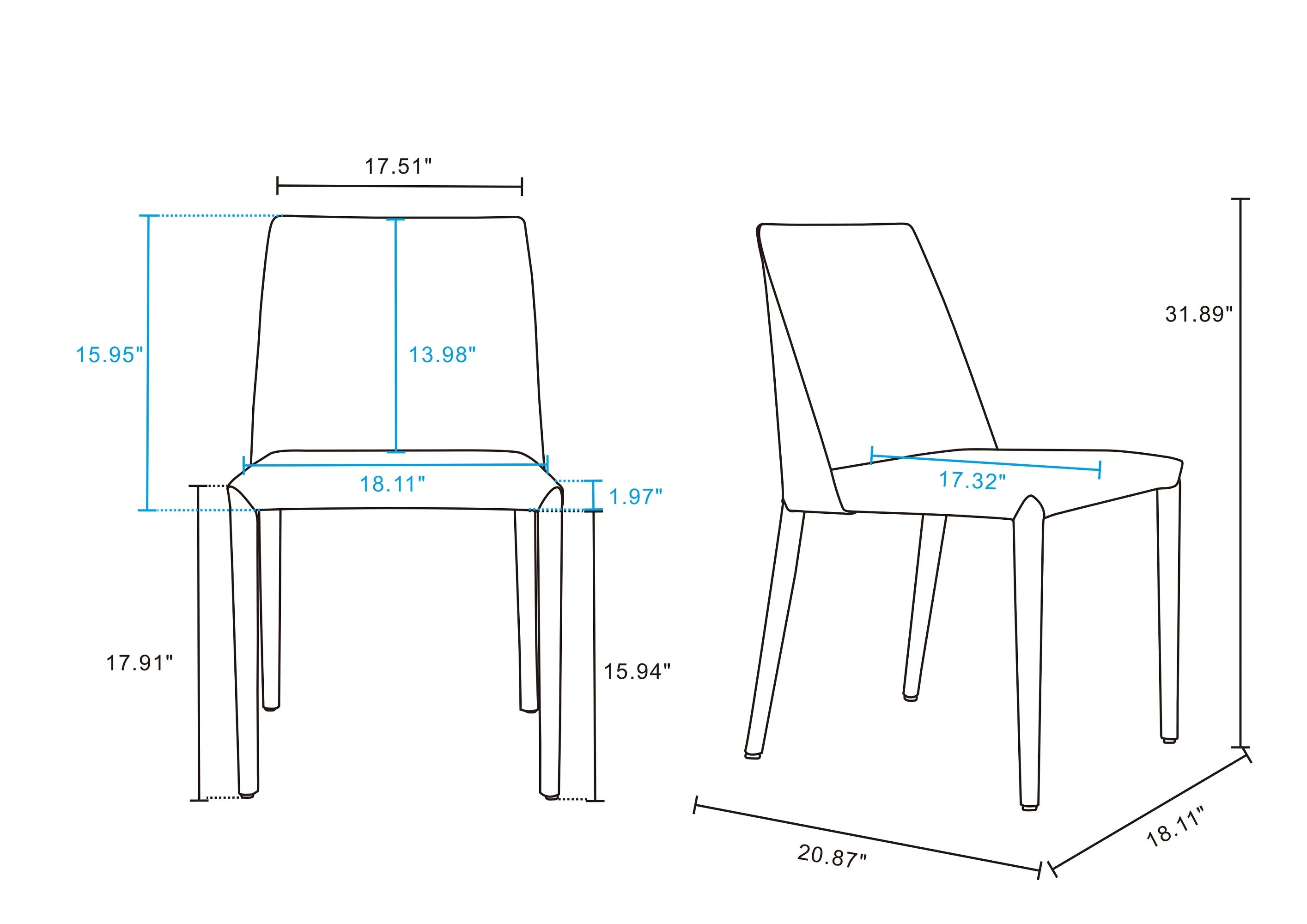 Paris Dining Chair in Grey (set of 4) - Image 3