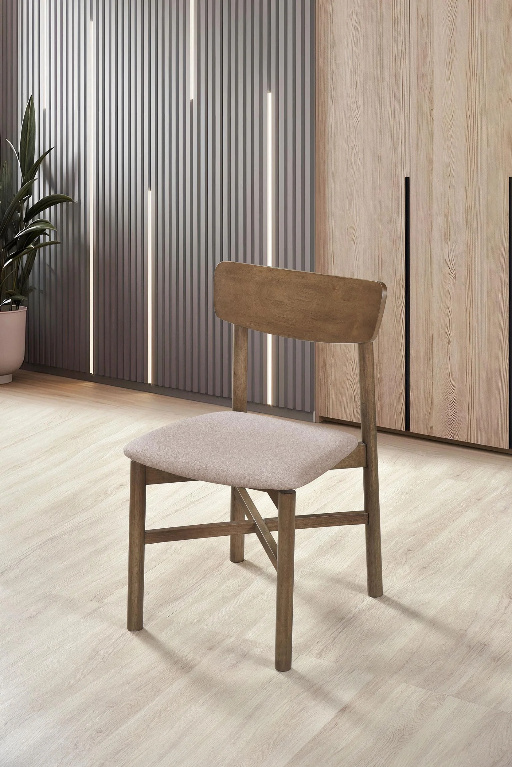 Parkridge Natural Walnut Dining Side Chair, Set of 2 - Image 2