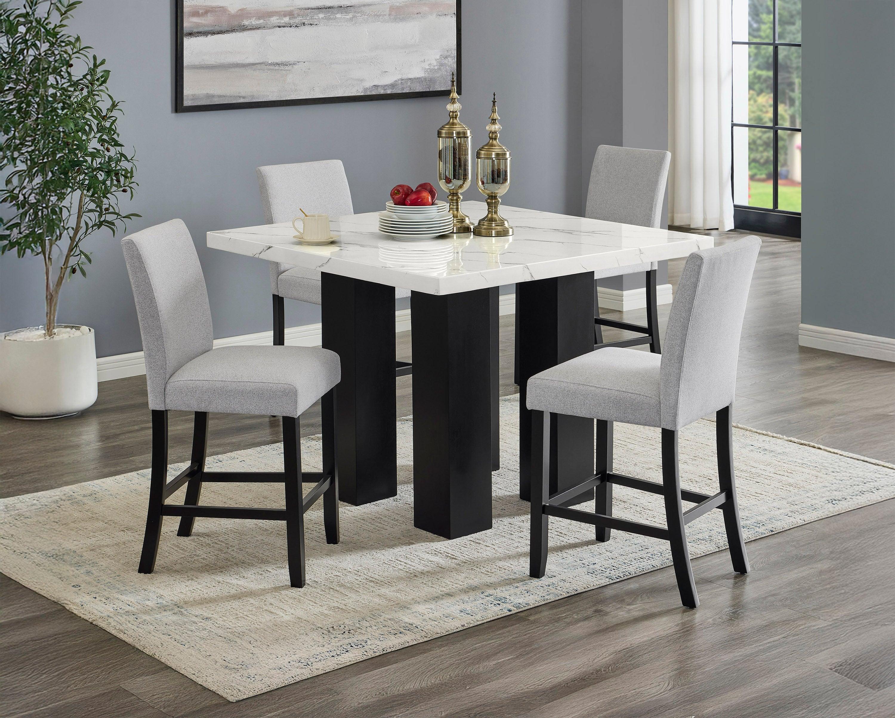 Parkside Black and White Counter Height Dining Table - Image 4