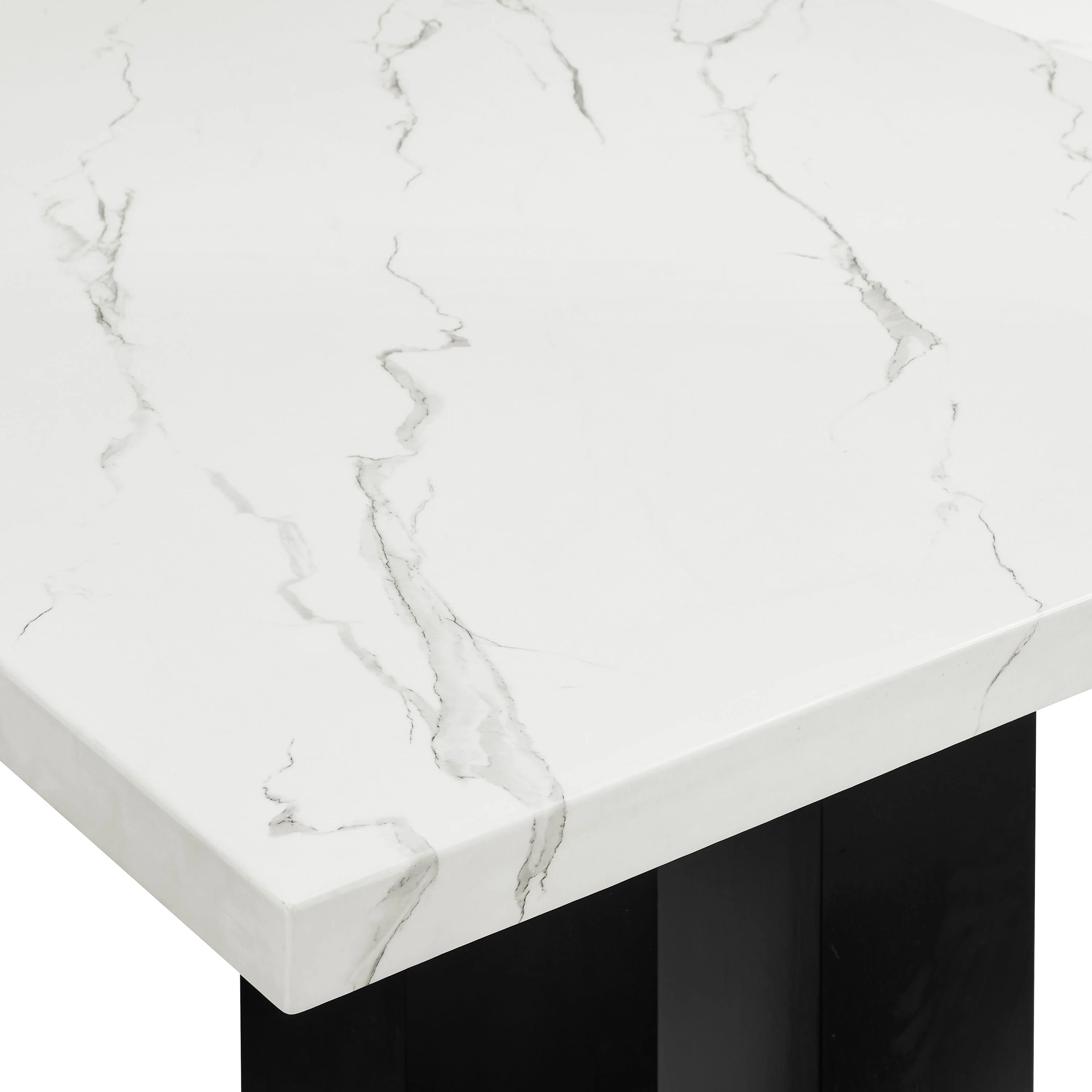 Parkside Gray and Black Dining Table - Image 5