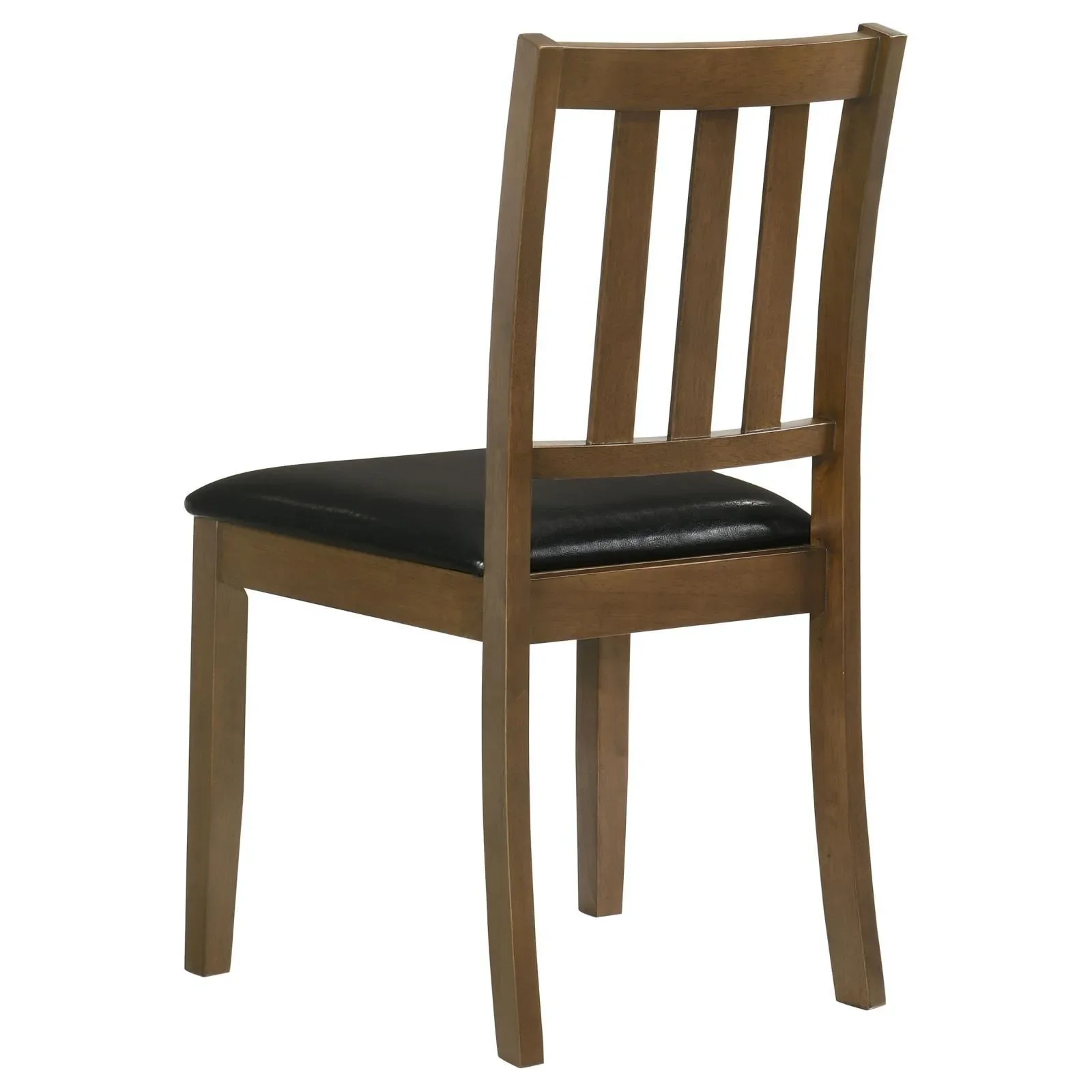 Parkwood Honey Brown/Black 5-Piece Dining Set with Square Table and Slat Back Side Chairs - Image 7