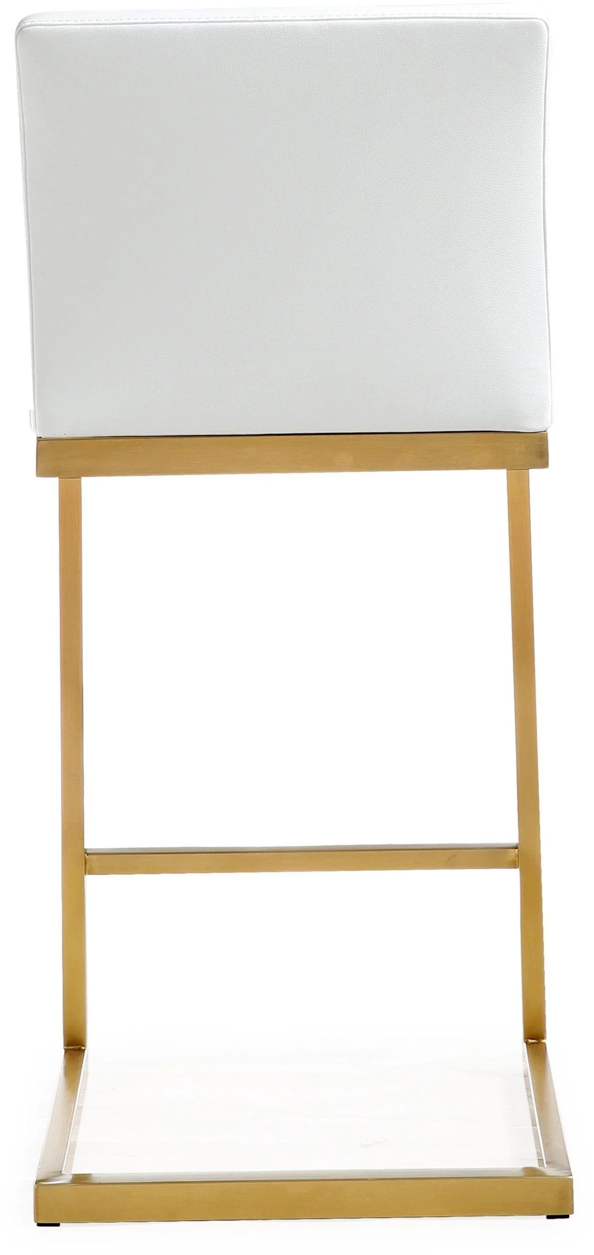 Parma Performance Vegan Leather and Gold Stainless Steel Counter Stool - Set of 2 - Image 15