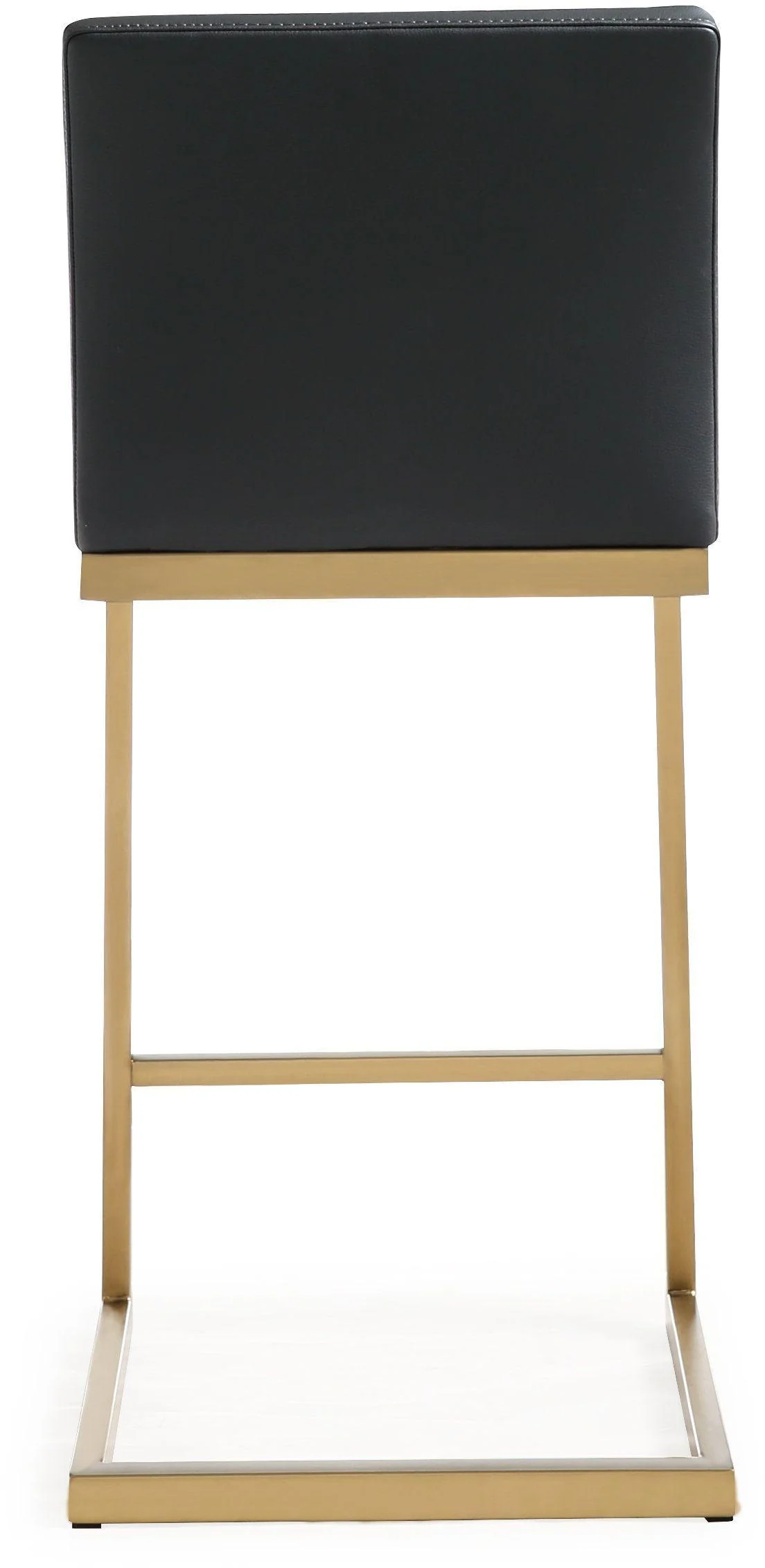 Parma Performance Vegan Leather and Gold Stainless Steel Counter Stool - Set of 2 - Image 6