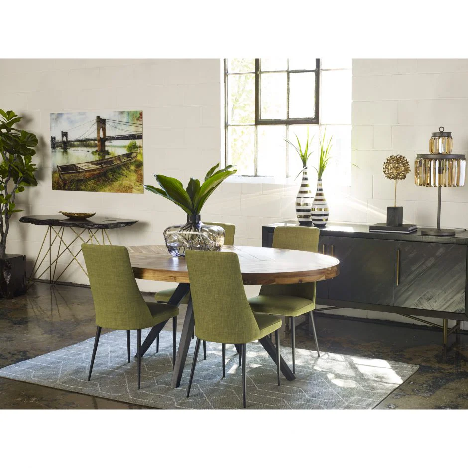 Parq Oval Dining Table Amber - Image 2