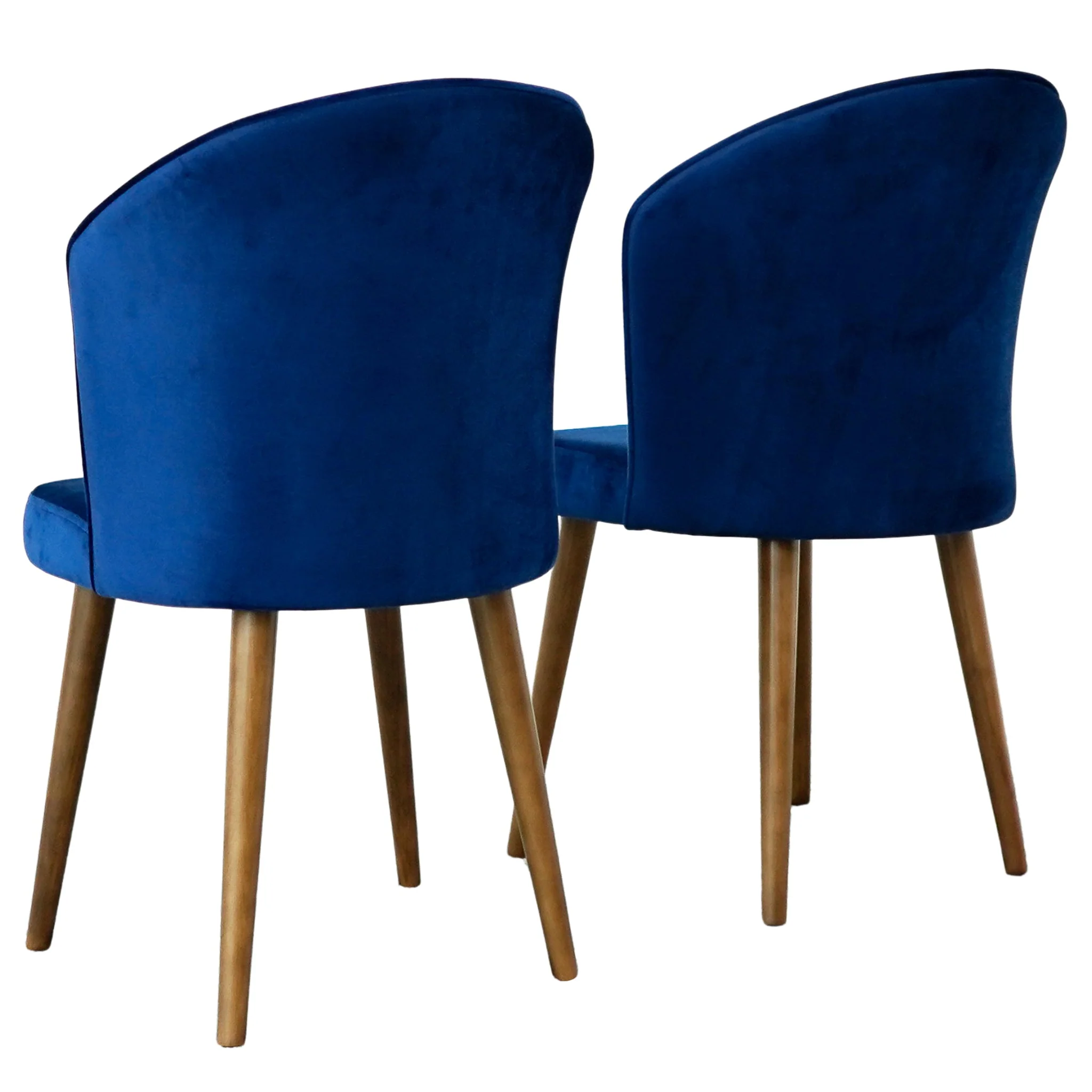 Parsons Dining Chair Set of 2 - Navy Blue Velvet - Image 4