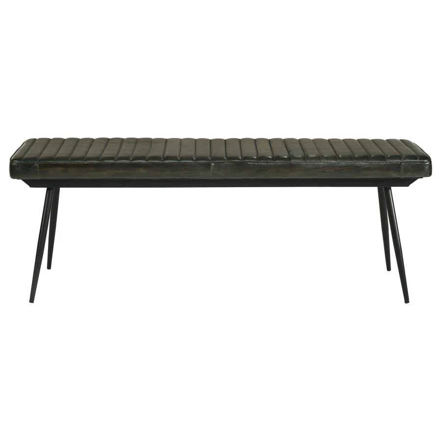 Partridge Espresso/Black Cushion Bench - Image 3