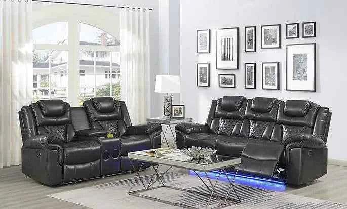 Party Time Grey 3-Piece Power Reclining Living Room Set - Image 7