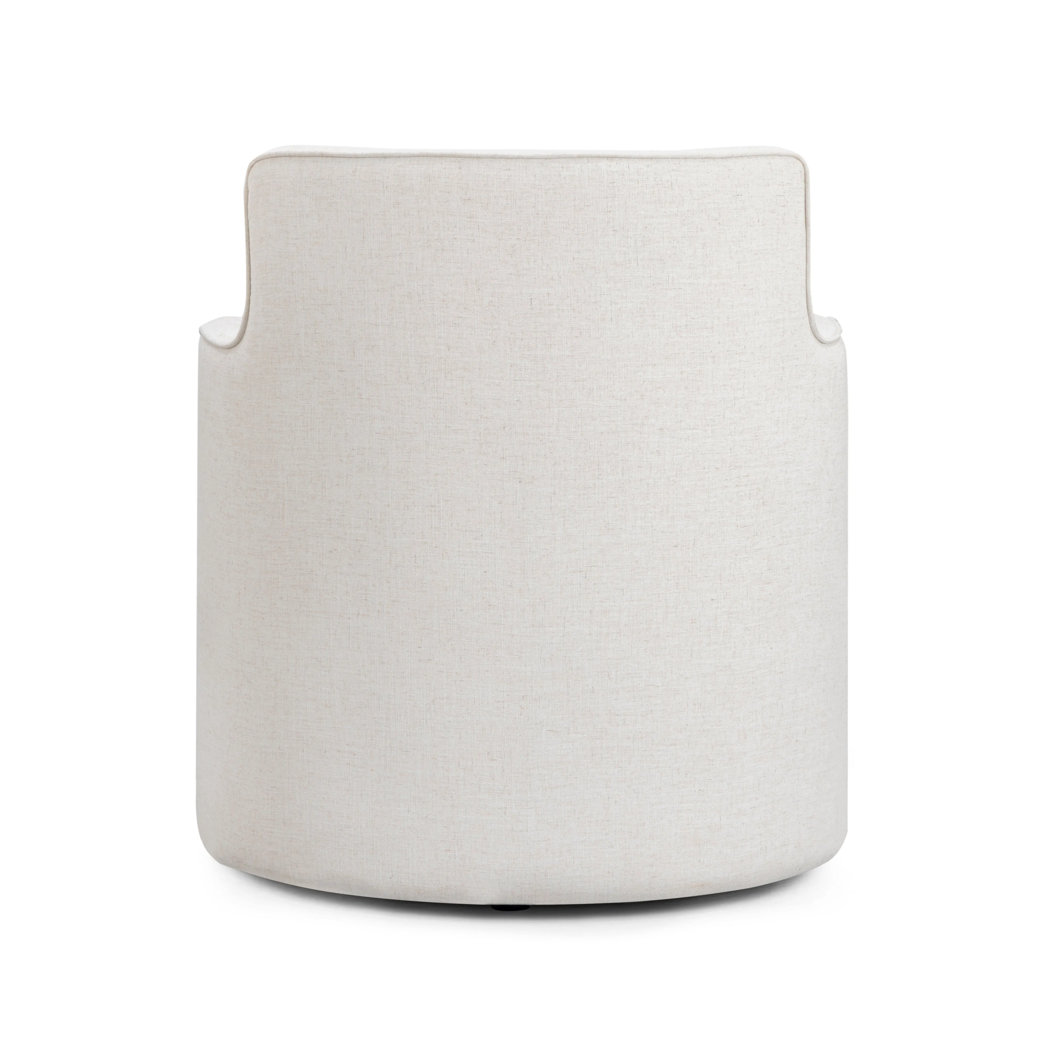 Passe Cream Upcycled Performance Linen Swivel Chair - Image 5