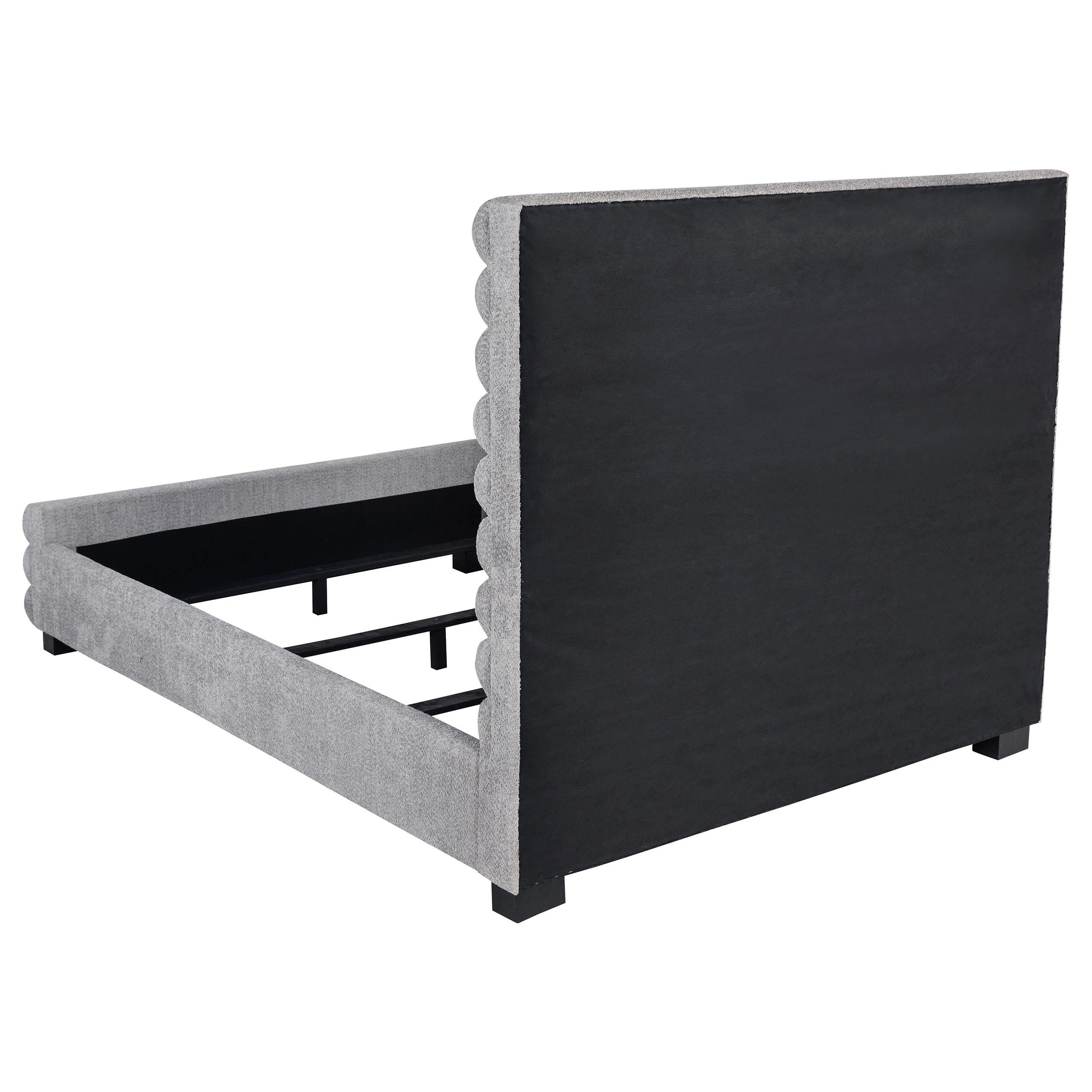 Patricia 58-inch Boucle Upholstered California King Bed Grey - Image 4