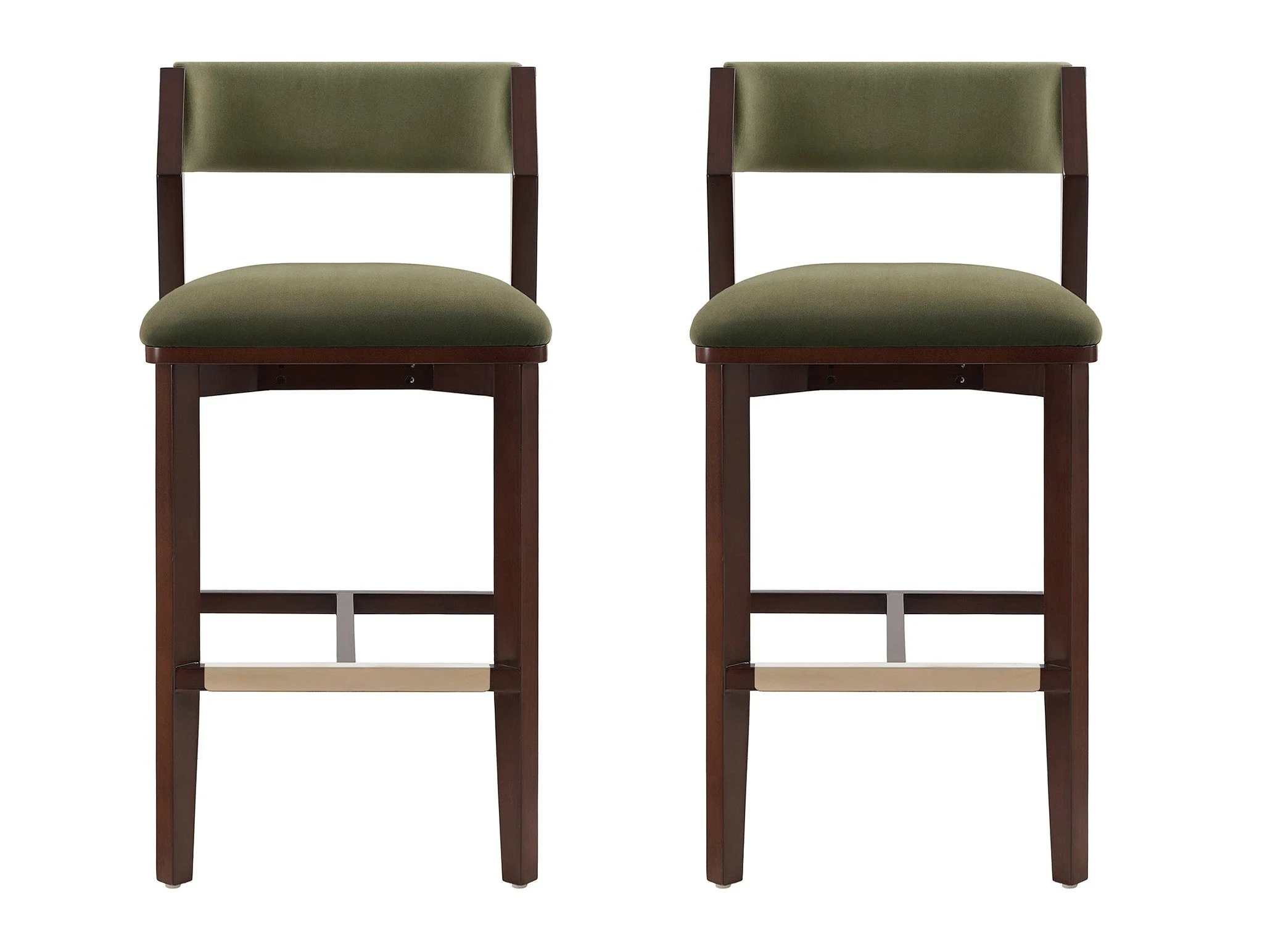 Patricia Barstool in Turtle Green (set of 2)