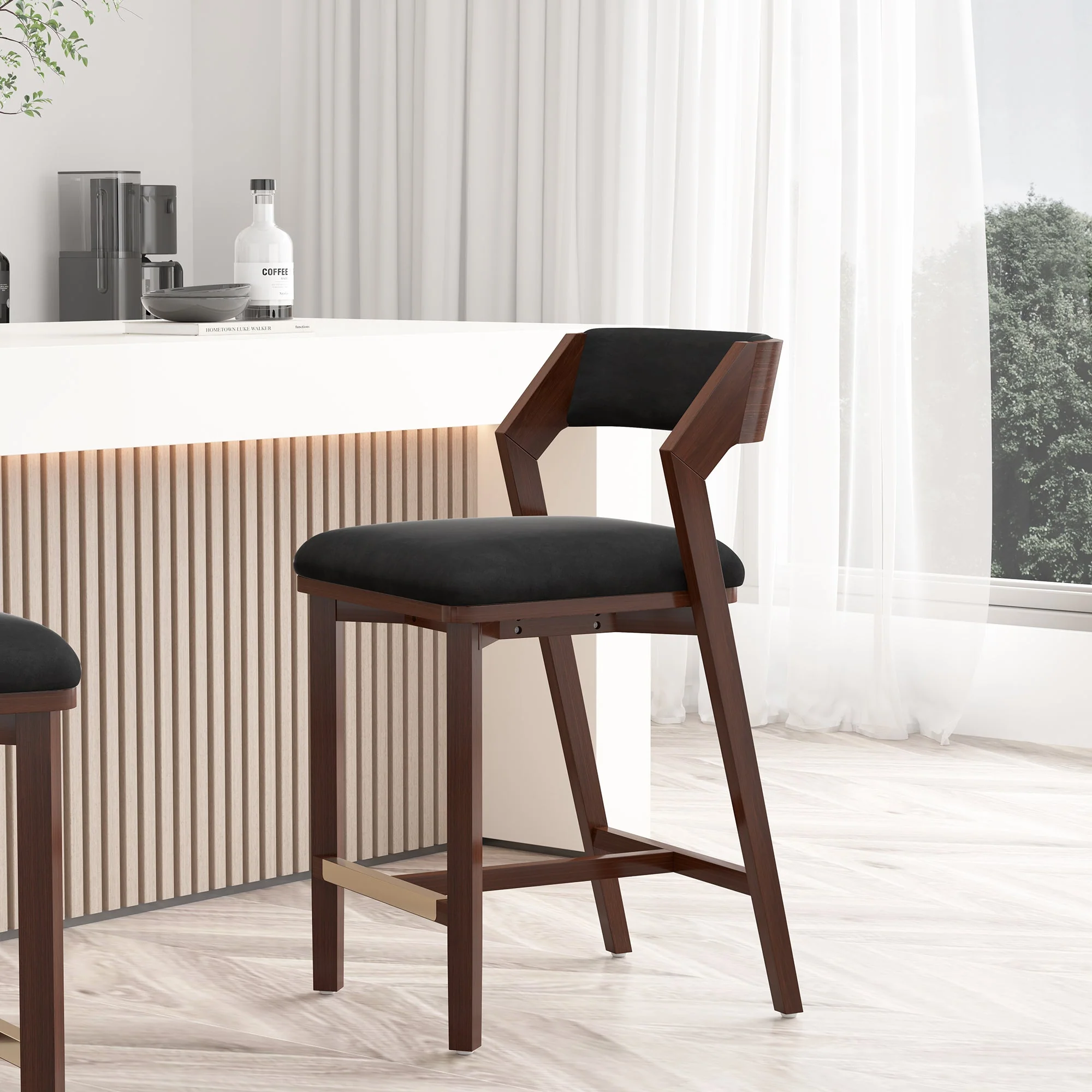 Patricia Counter Stool in Black - Image 2