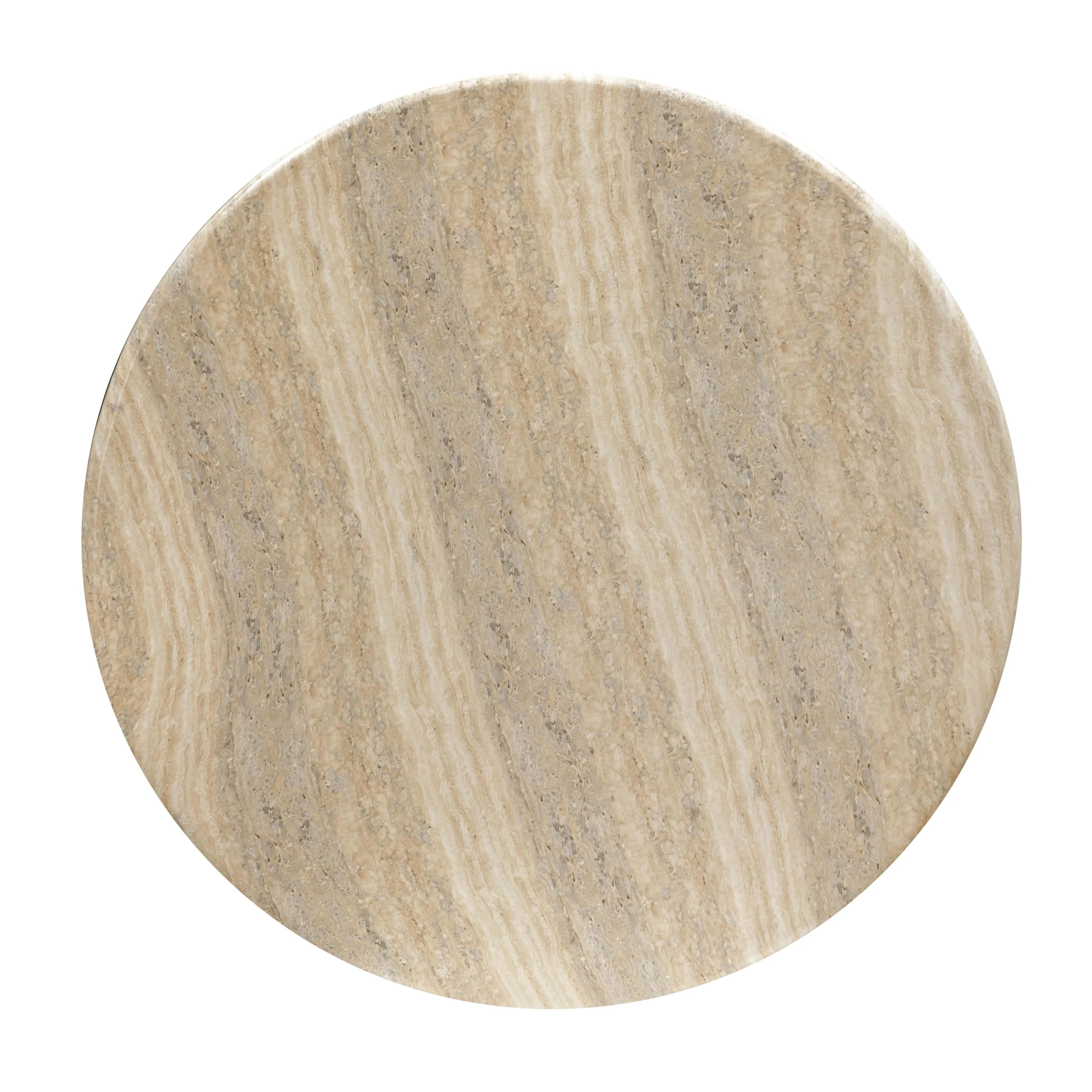 Patrizia Faux Travertine Concrete Indoor / Outdoor Round Coffee Table - Image 7