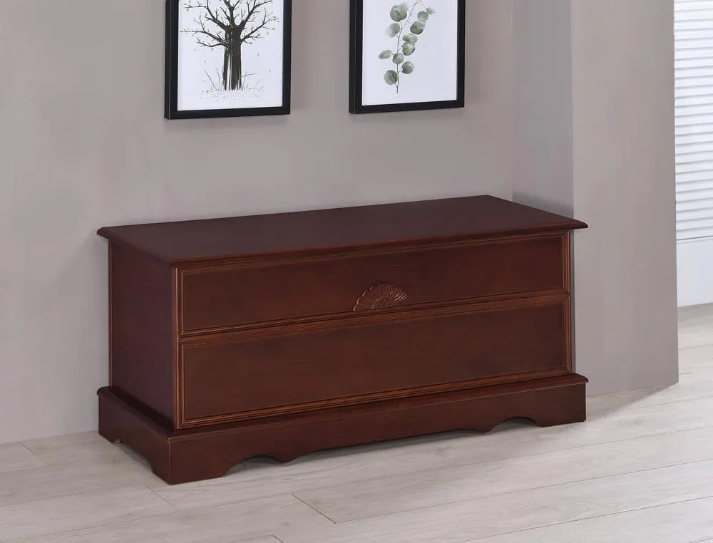 Paula Warm Brown Rectangular Cedar Chest - Image 7