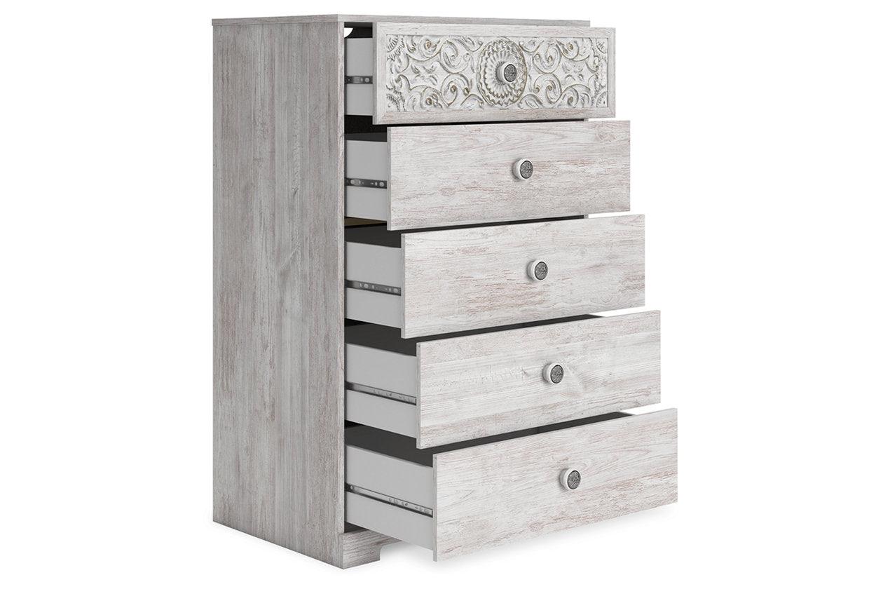 Paxberry Whitewash Chest of Drawers - Image 2