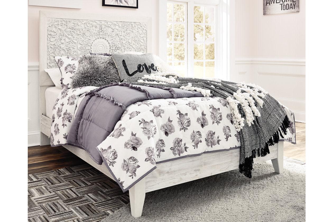 Paxberry Whitewash Full Panel Bed - Image 3
