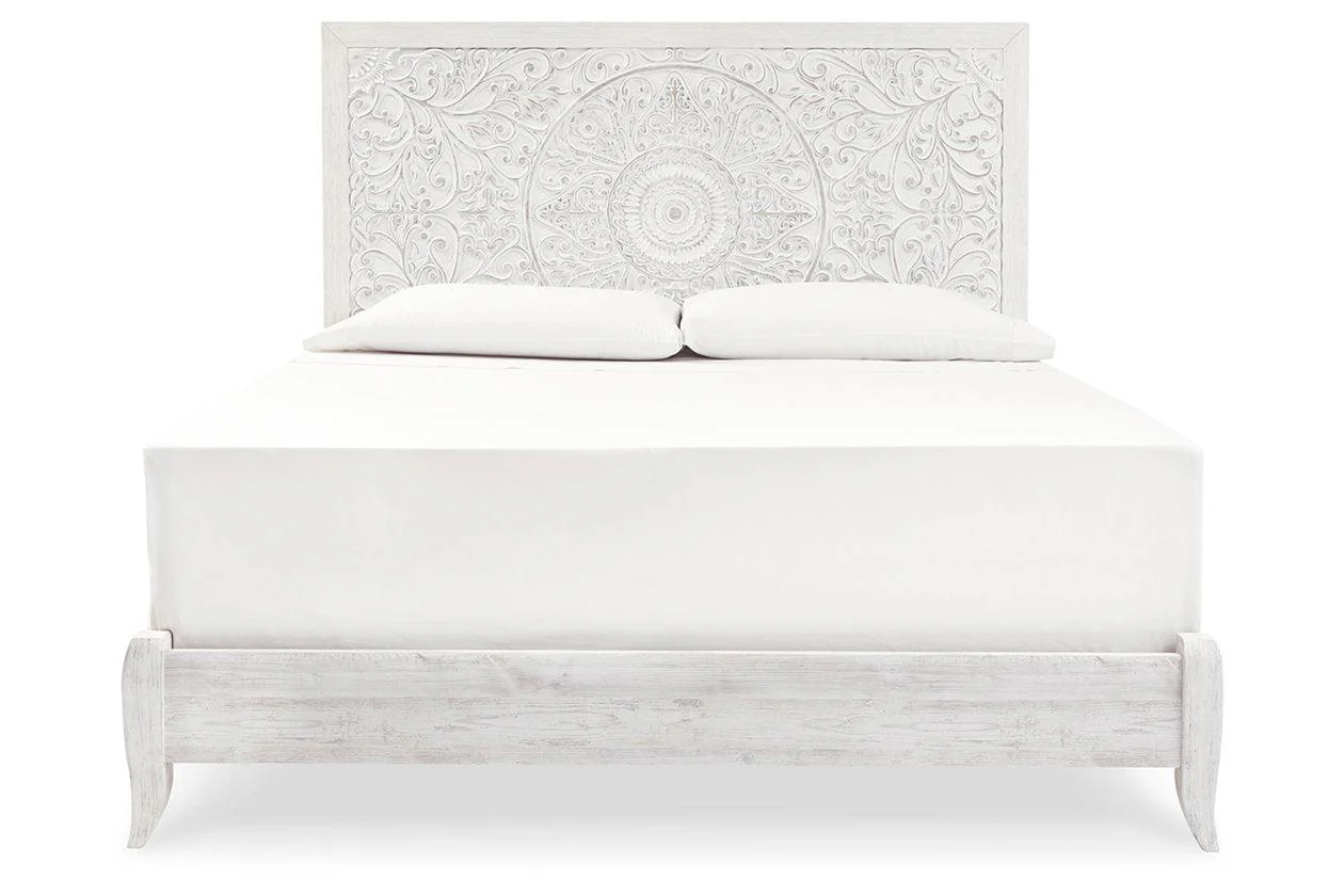Paxberry Whitewash King Panel Bed - Image 2