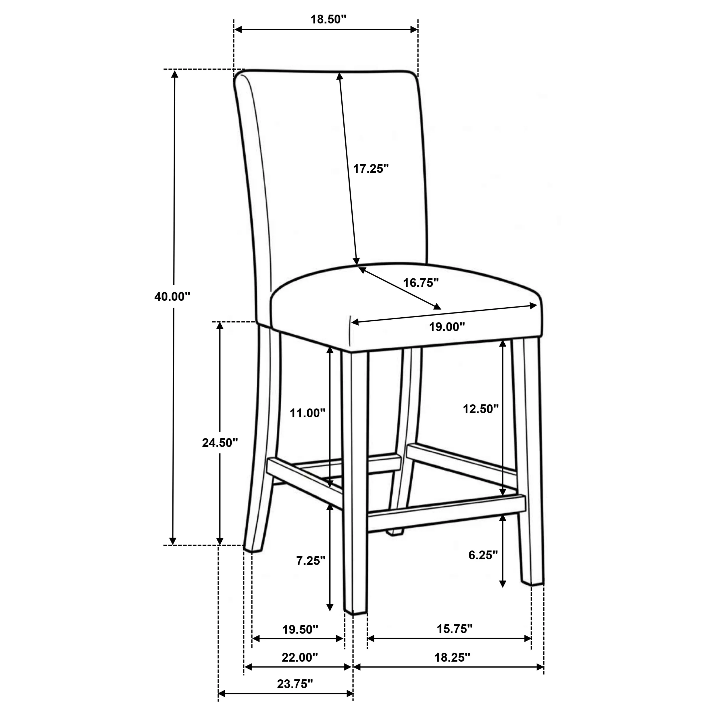 Paxton Green 5-piece Round Glass Top Counter Height Dining Set - Image 16