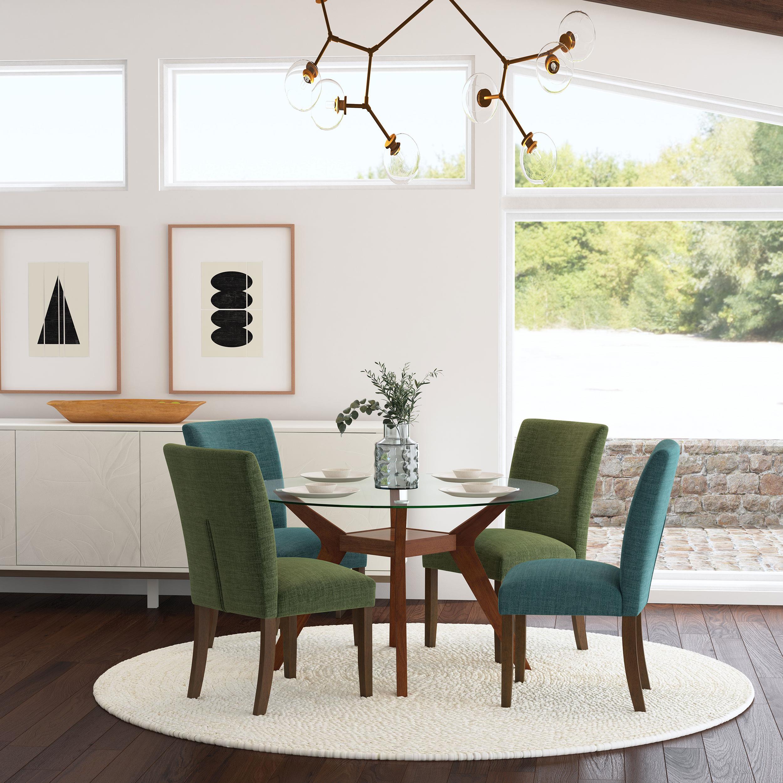 Paxton Upholstered Dining Side Chair Green (Set of 2) - Image 11