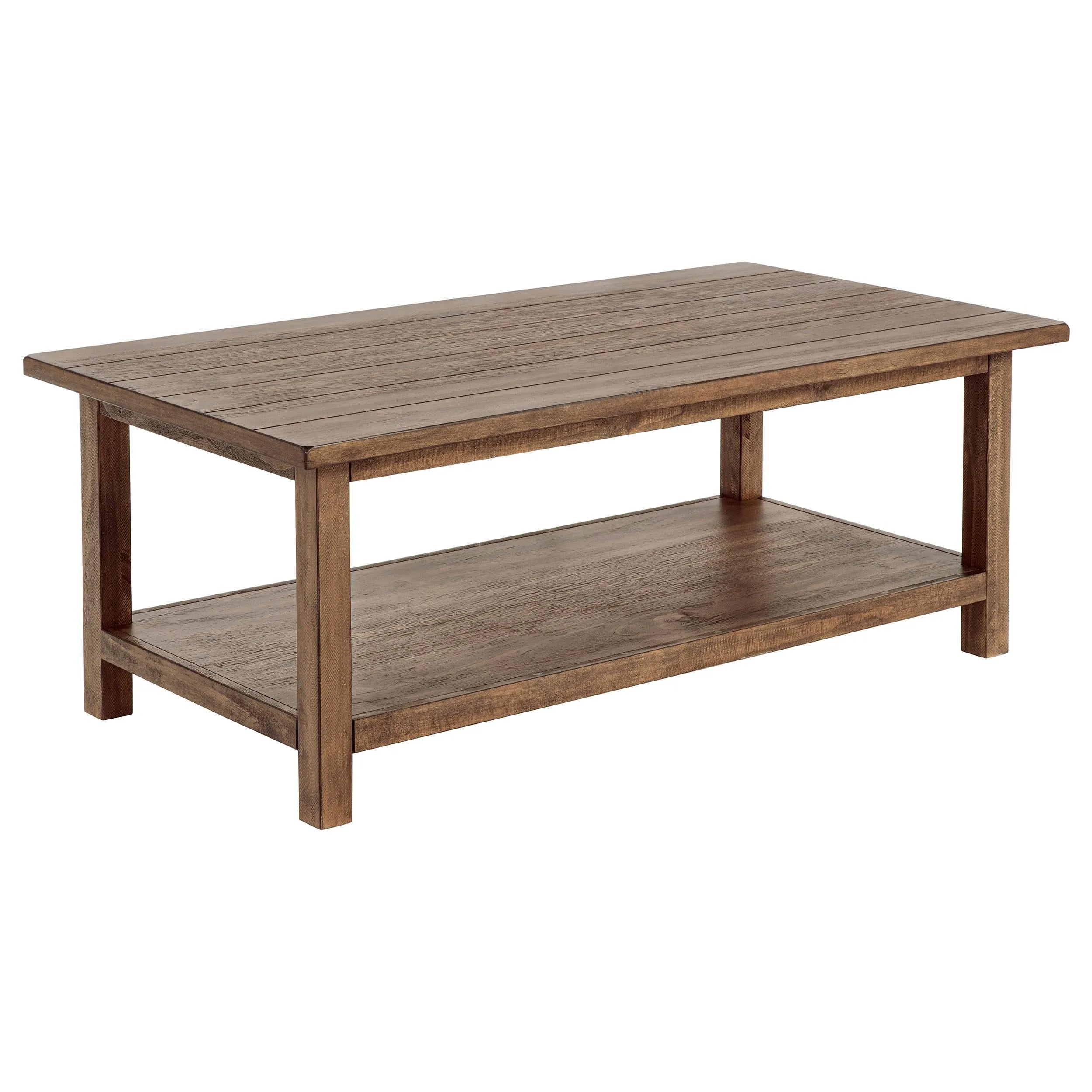 Payne Distressed Brown 2-Piece Coffee and 1-Drawer End Table Set - Image 6