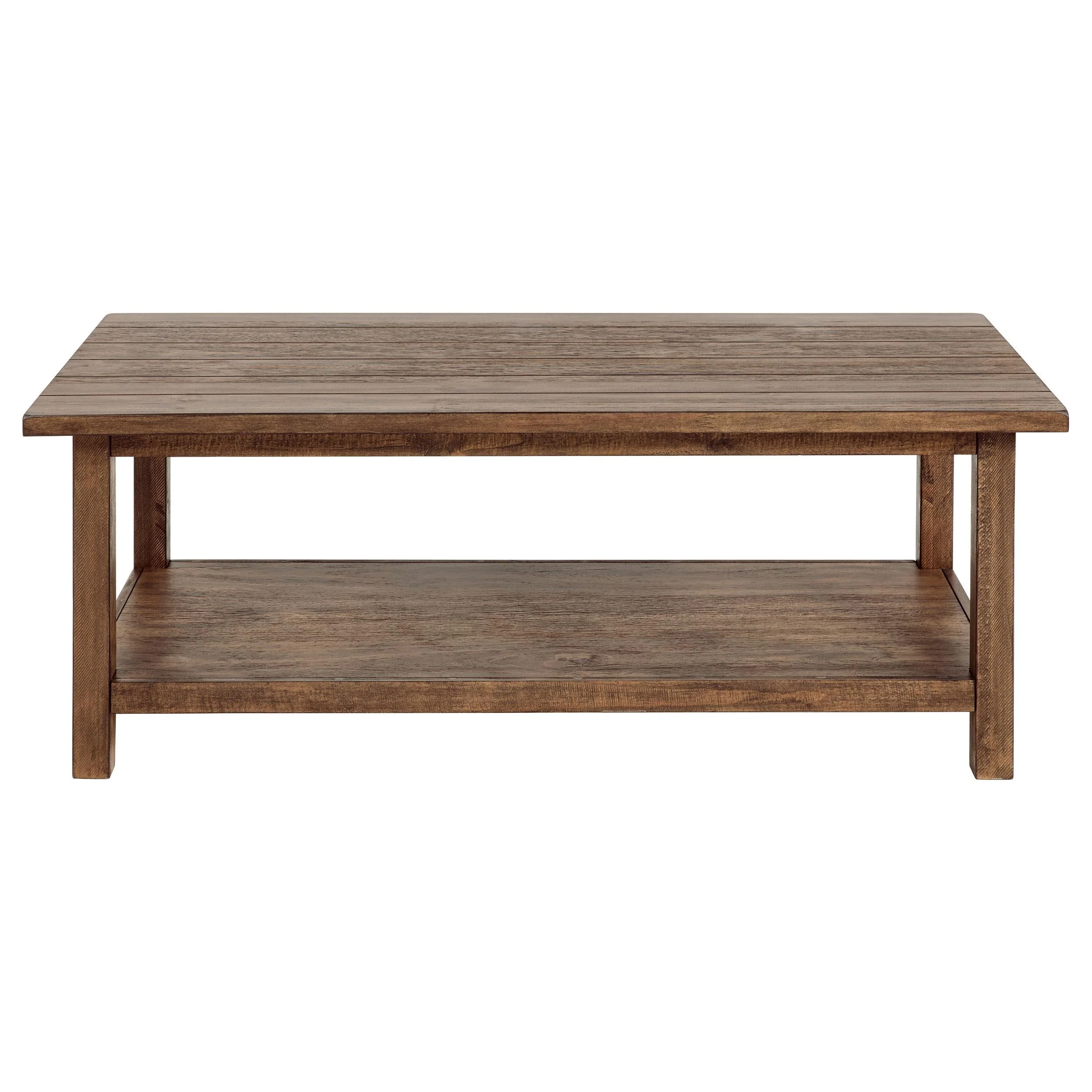Payne Distressed Brown 3-Piece Coffee and 1-Drawer End Table Set - Image 7