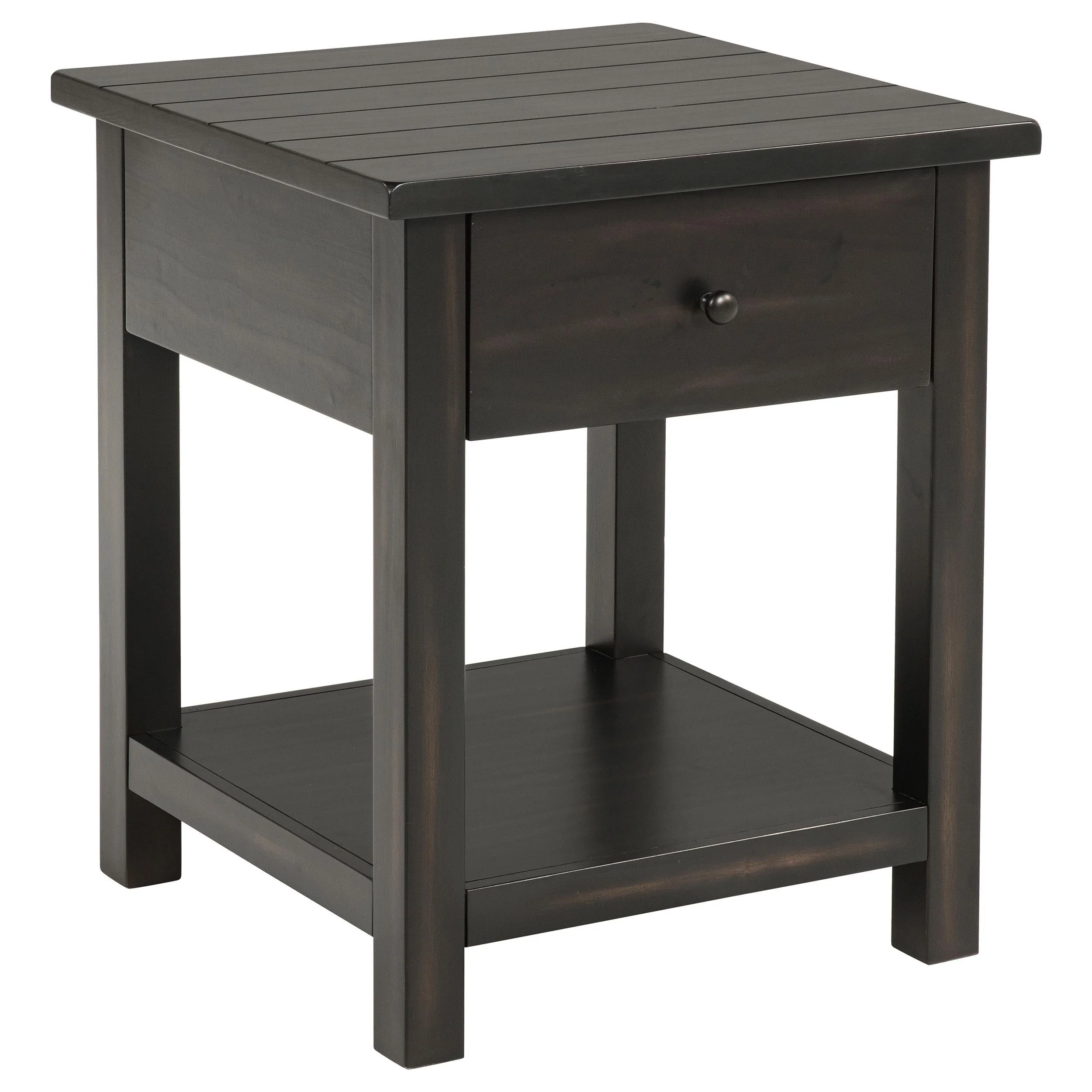 Payne Distressed Java 2-Piece Coffee and 1-Drawer End Table Set - Image 3