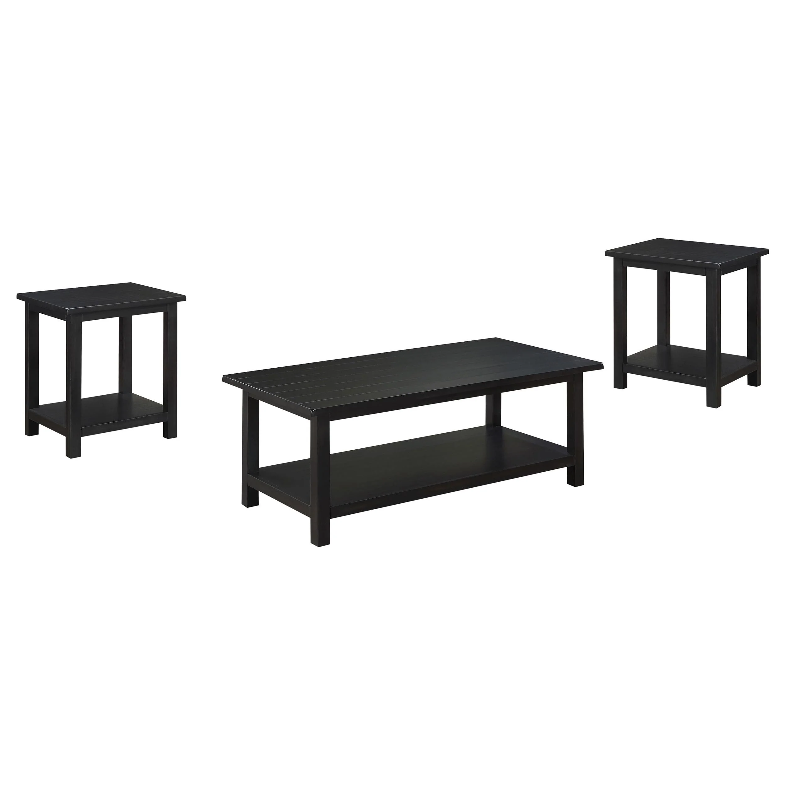 Payne Distressed Java 3-Piece Coffee and End Table Set - Image 2