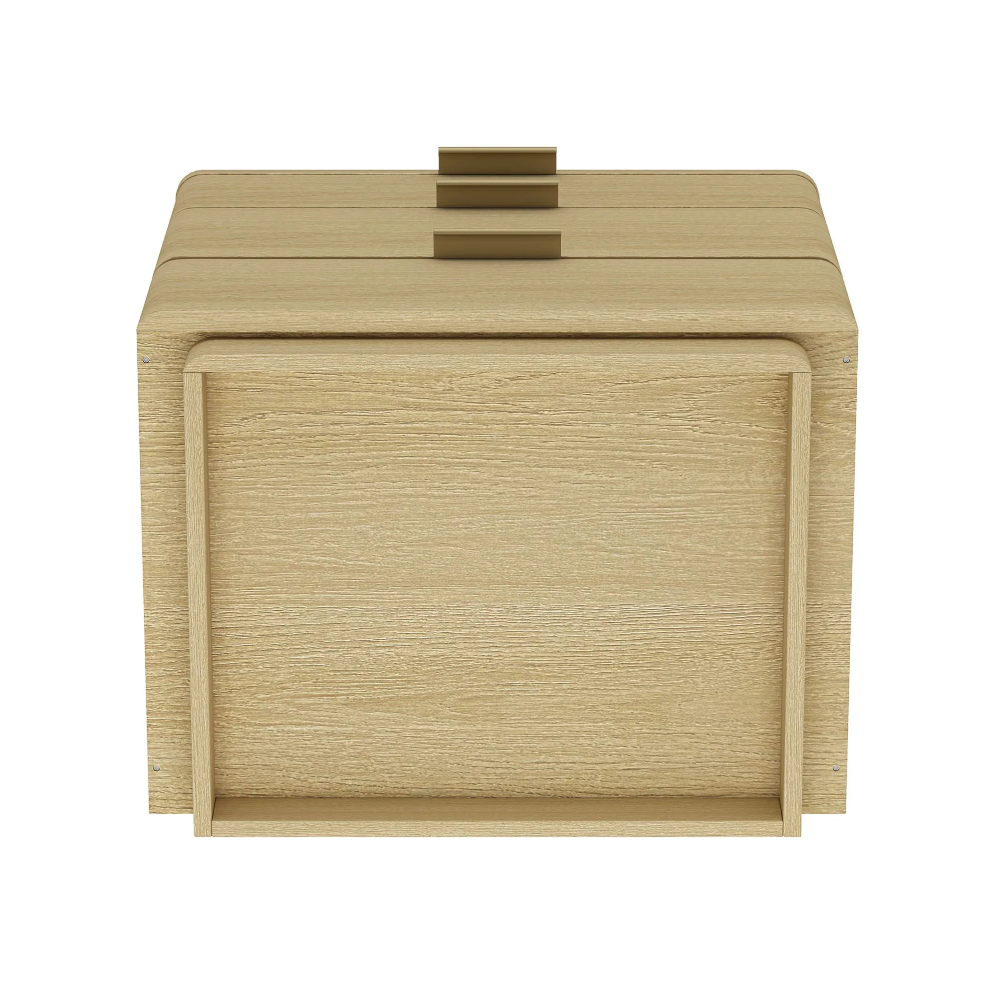 Payton Nightstand in Natural Oak and Gold (set of 2) - Image 10