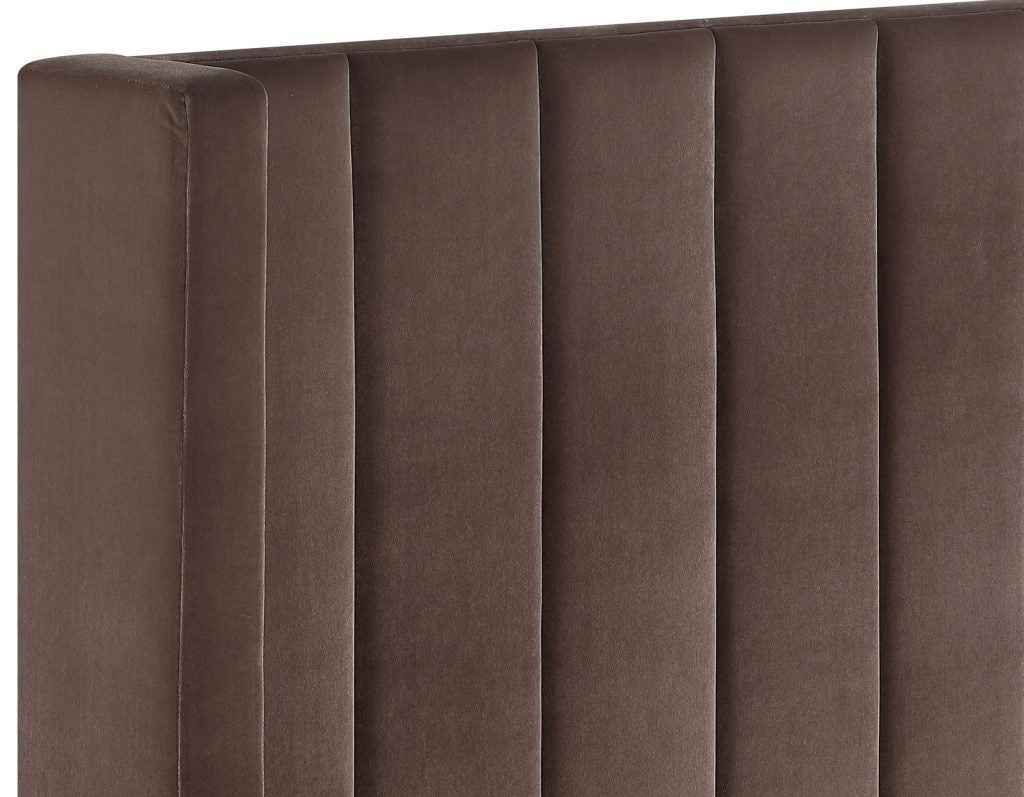 Pearson Chocolate Velvet King Bed - Image 7