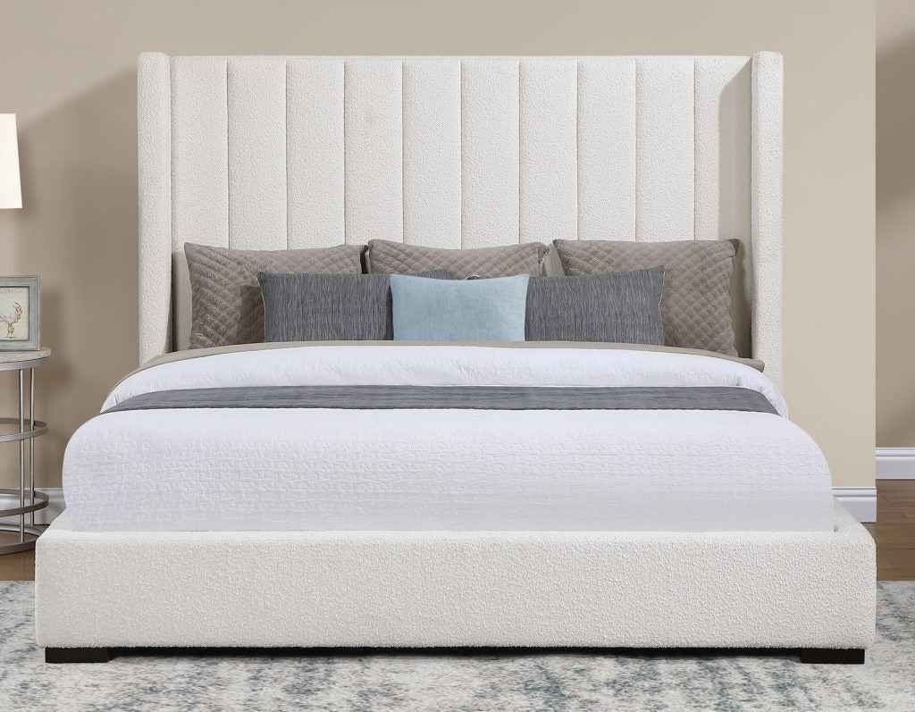 Pearson Cream Velvet King Bed - Image 2