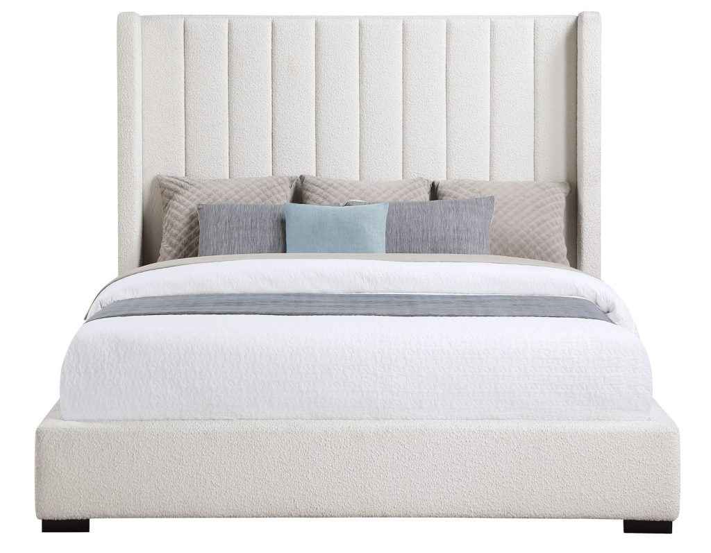 Pearson Cream Velvet King Bed - Image 5