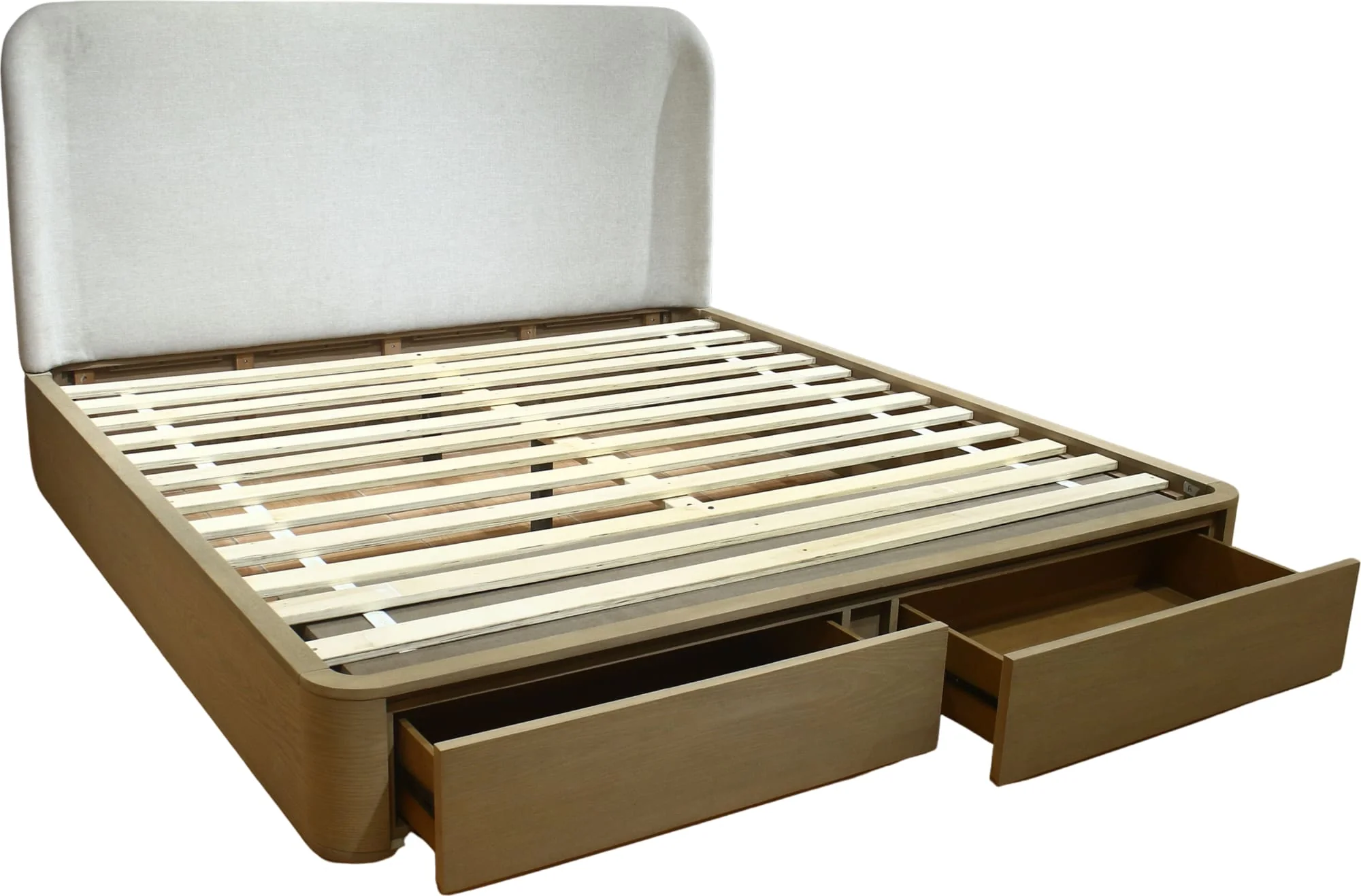 Penny Buff Cream Full Storage Bed - Image 2