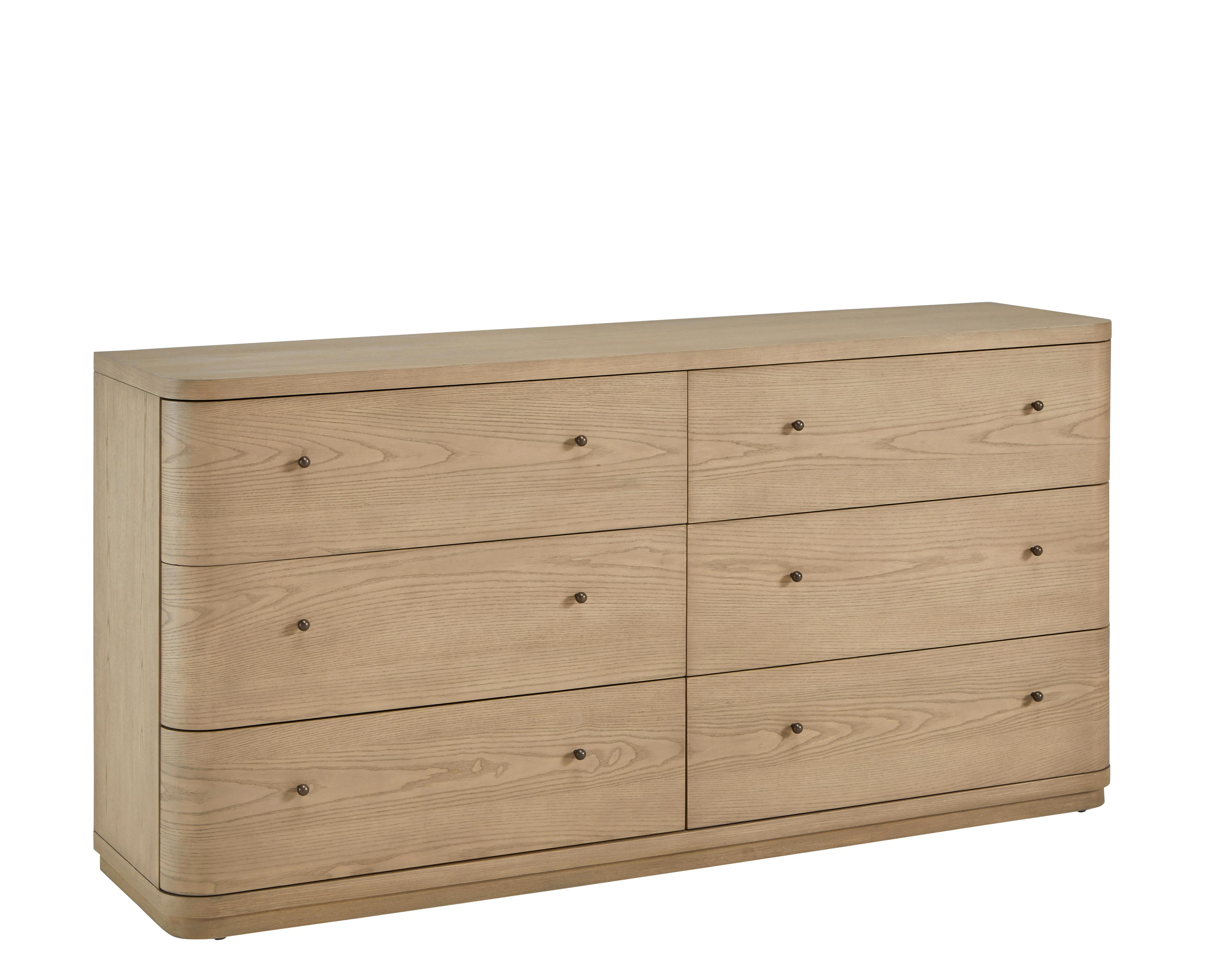 Penny Buff Cream Six Drawer Dresser - Image 3