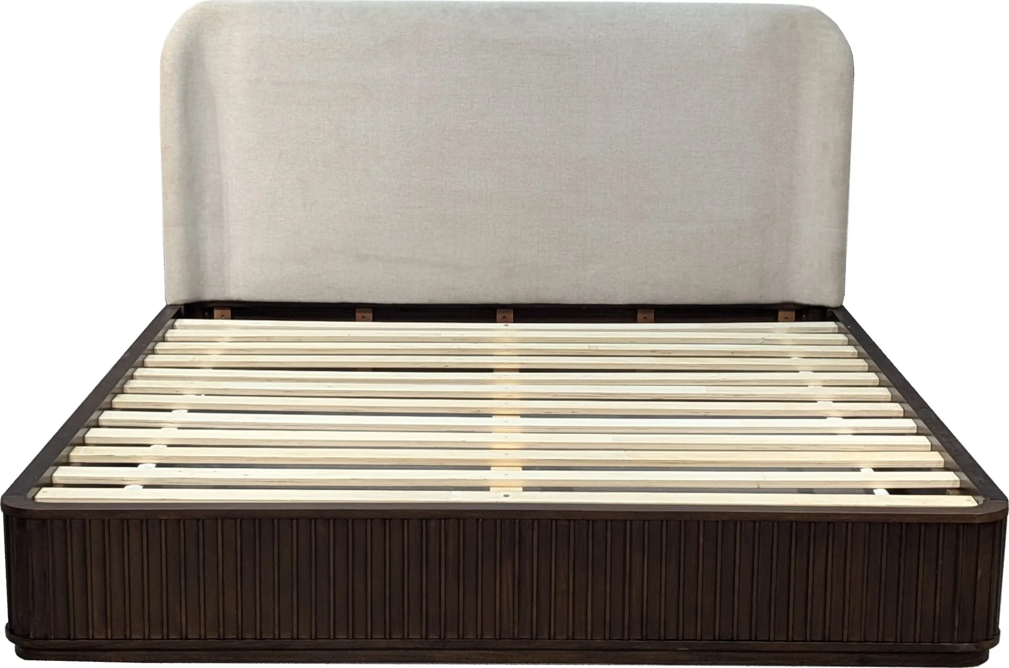 Penny Fluted Chocolate Mousse California King Bed - Image 2
