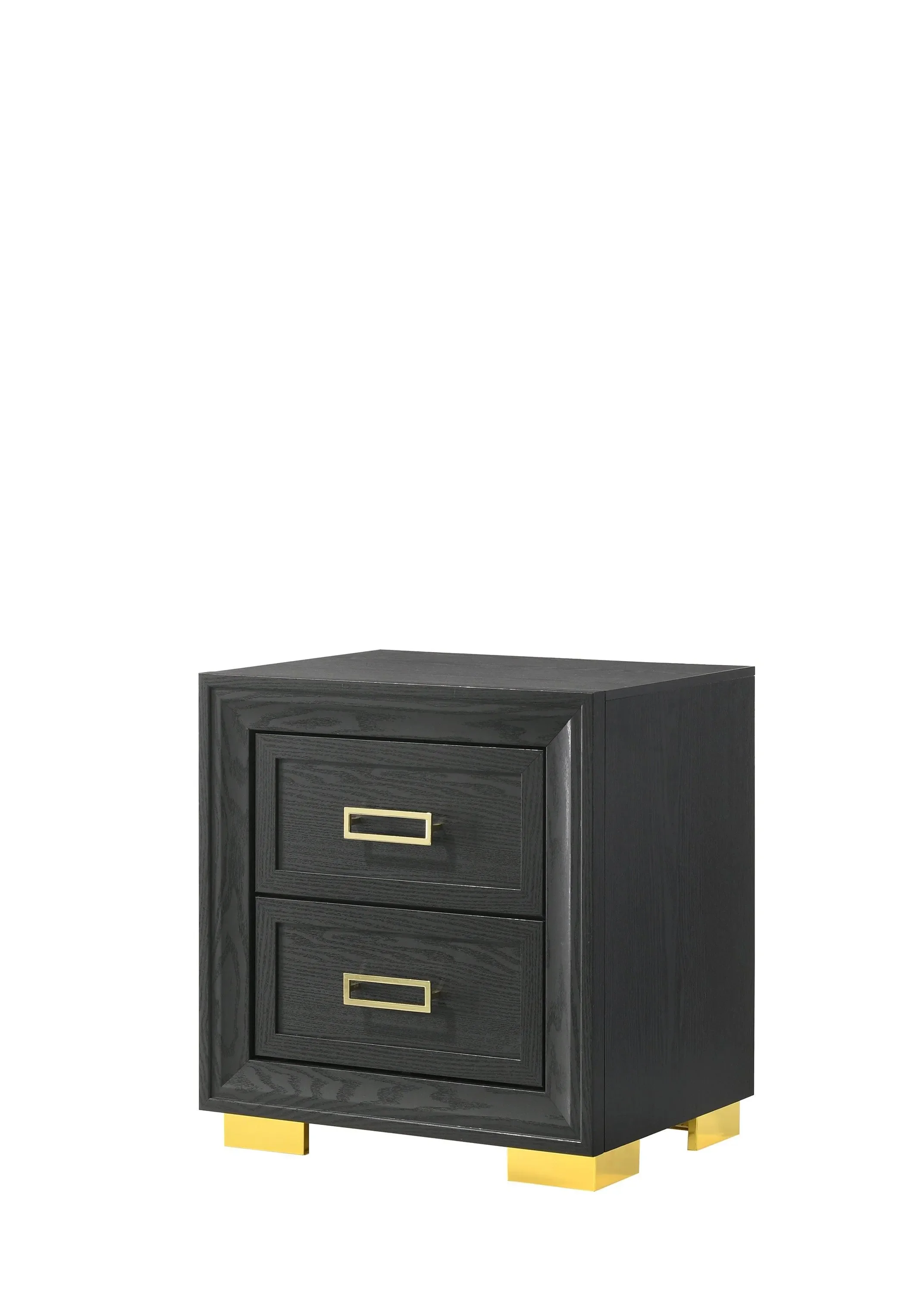 Pepe Black and Gold Panel Upholstered Bedroom Set - Image 8