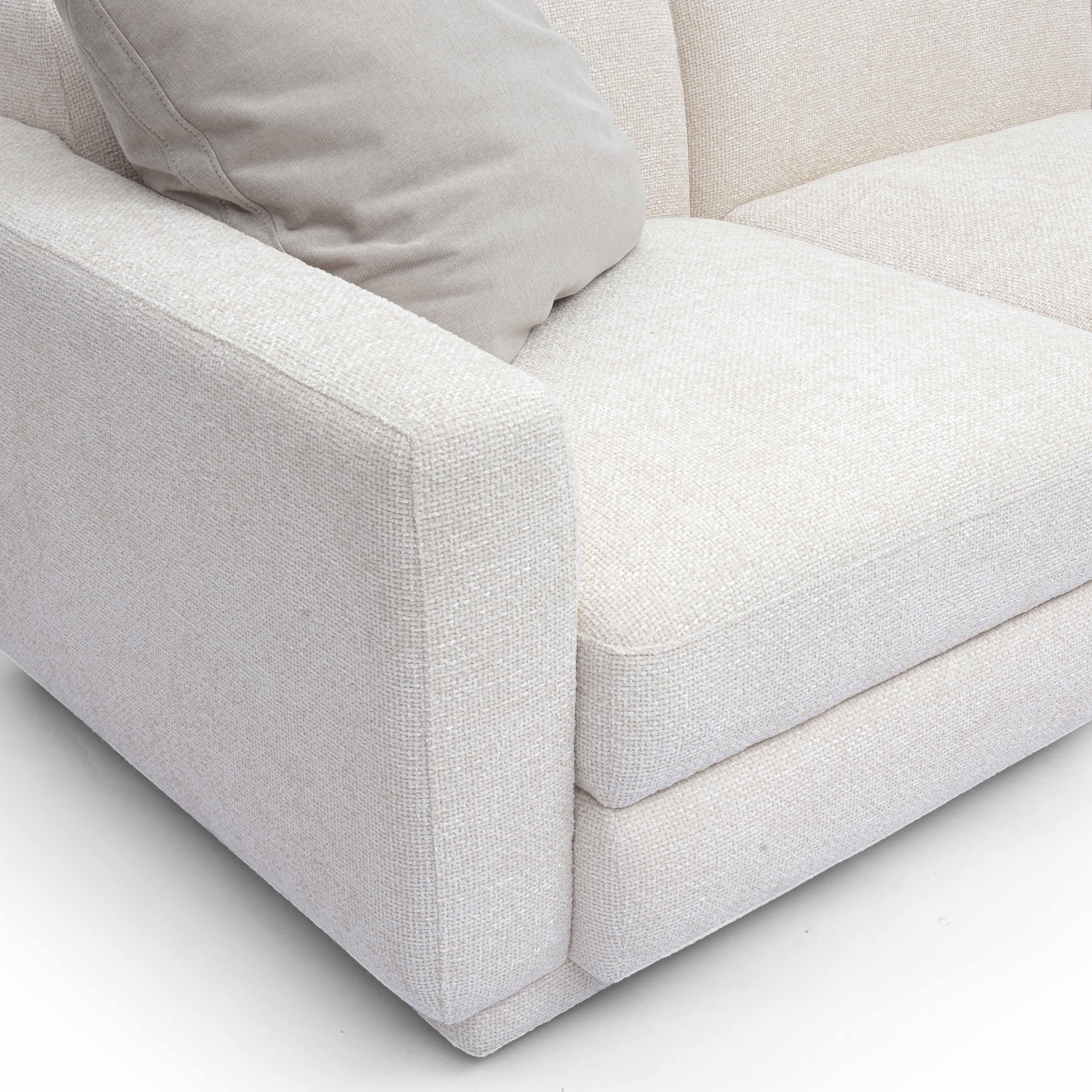 Perry Cream Chenille Modular Sofa - Image 5