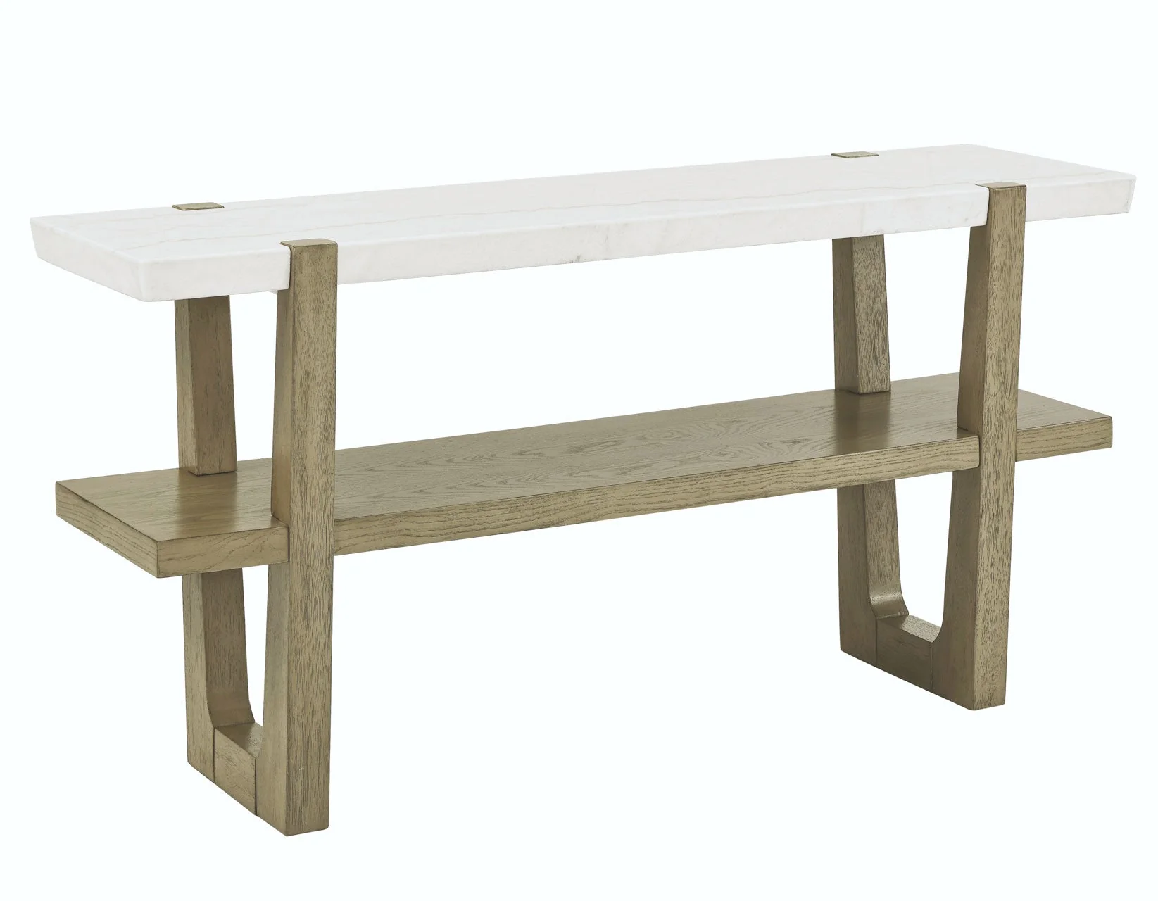 Perth White Marble Top Sofa Table - Image 3