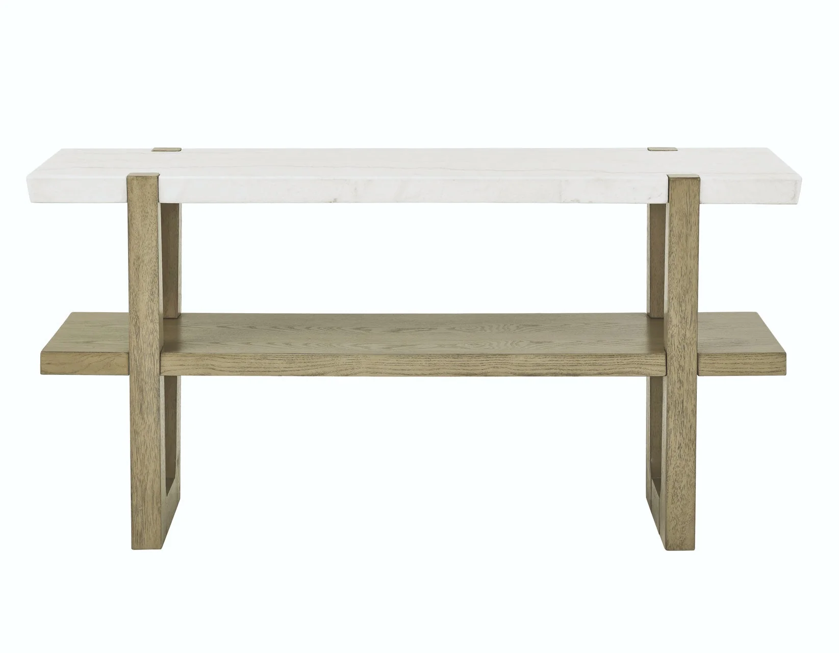 Perth White Marble Top Sofa Table - Image 4