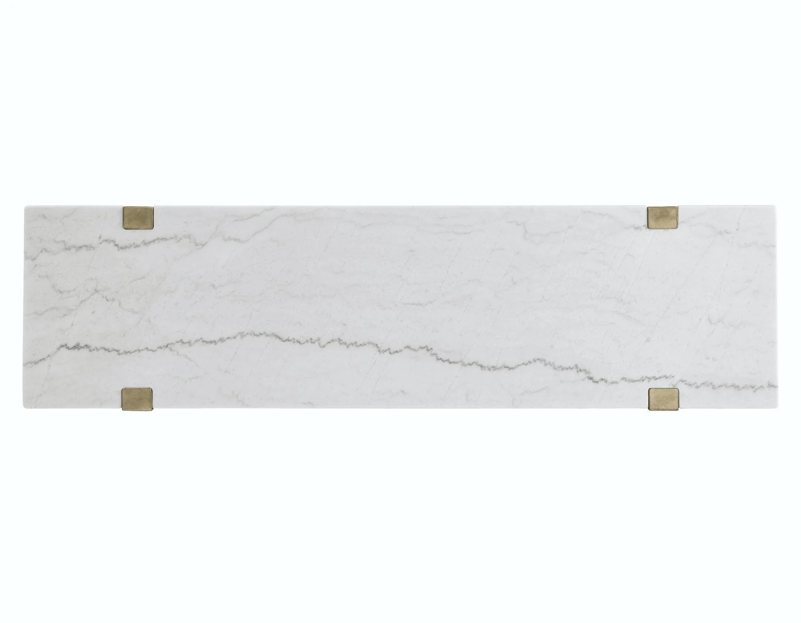 Perth White Marble Top Sofa Table - Image 7