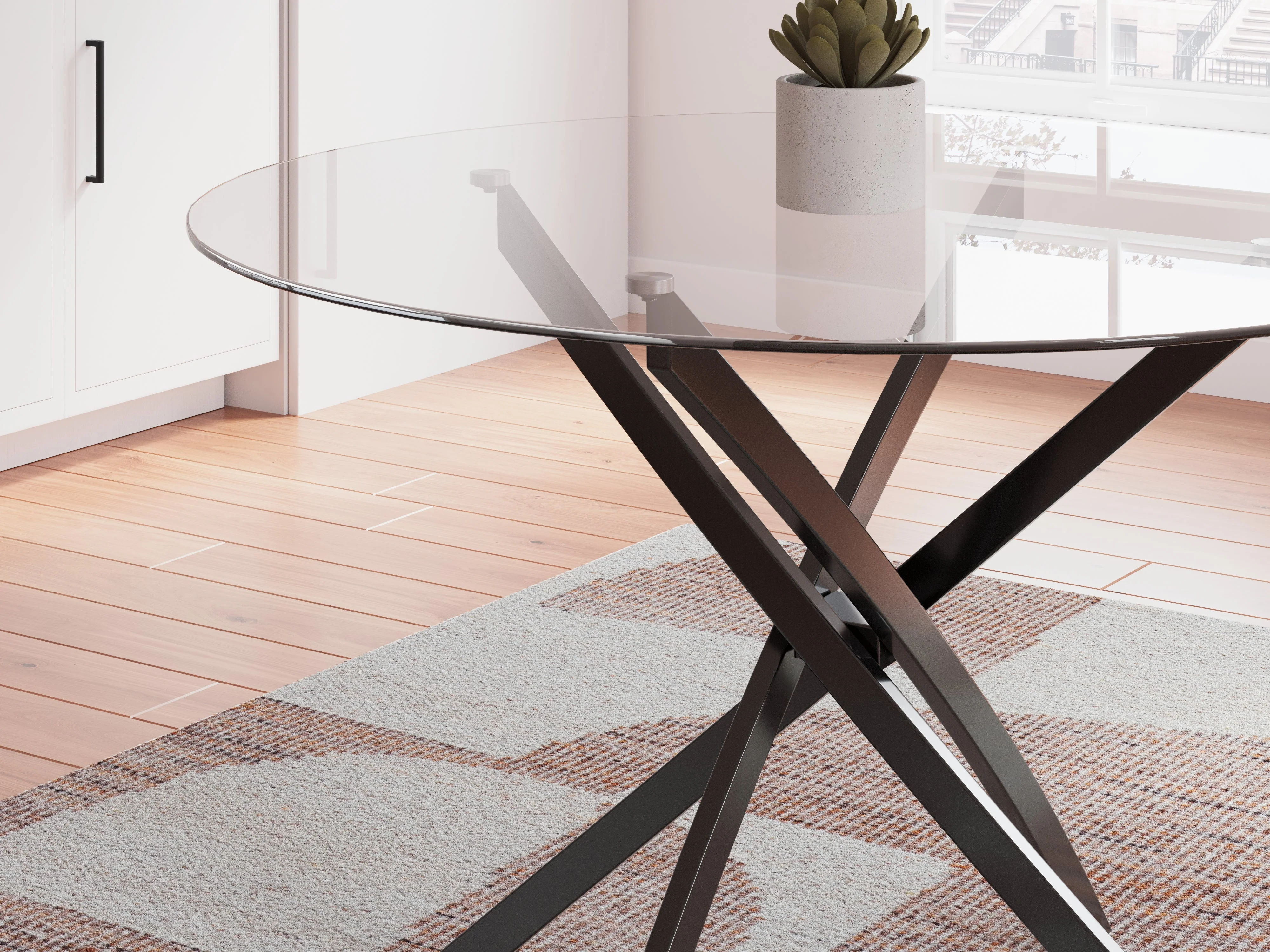 Pharwynn Black Dining Table - Image 5