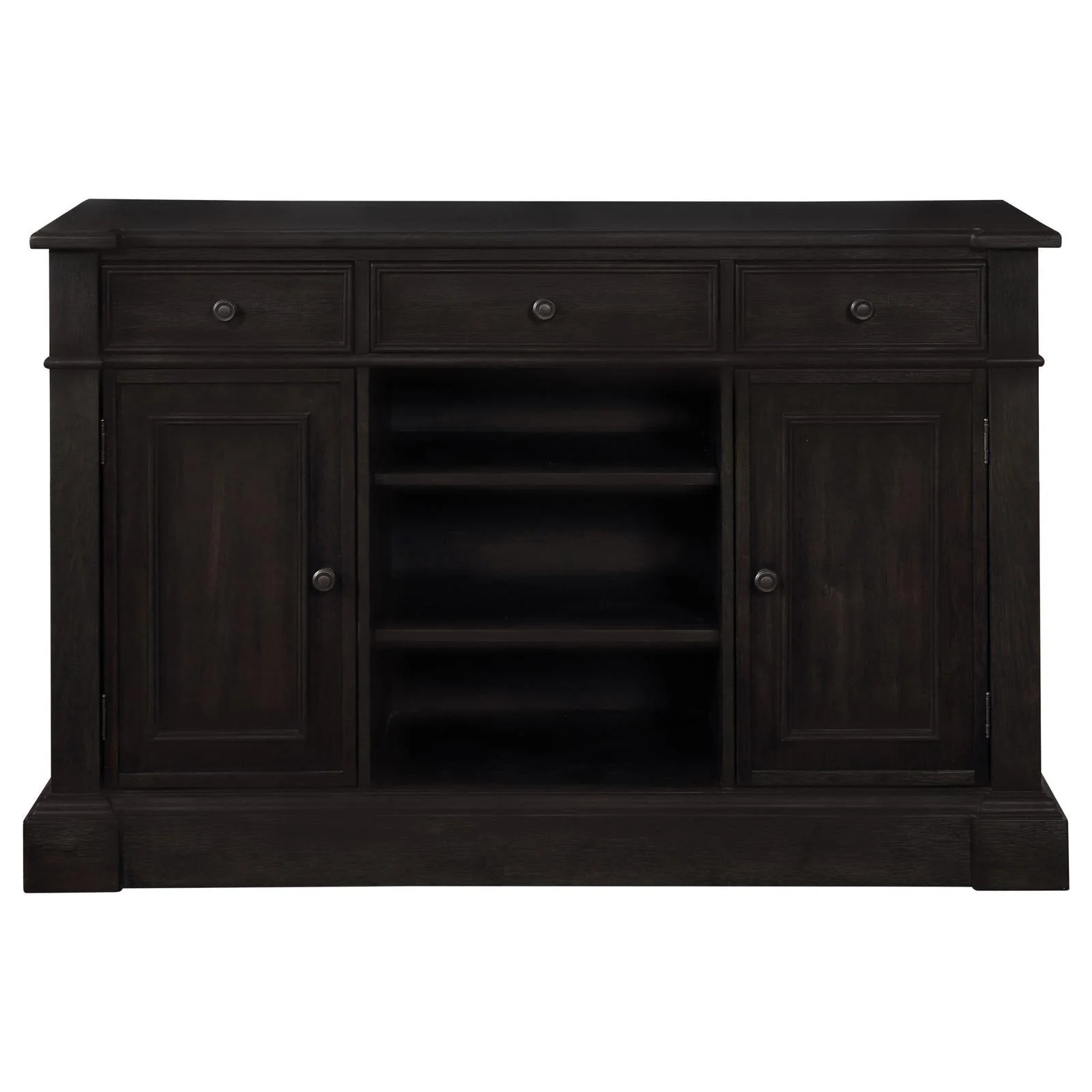Phelps Antique Noir/Beige 5-Piece Rectangular Trestle Dining Set - Image 11