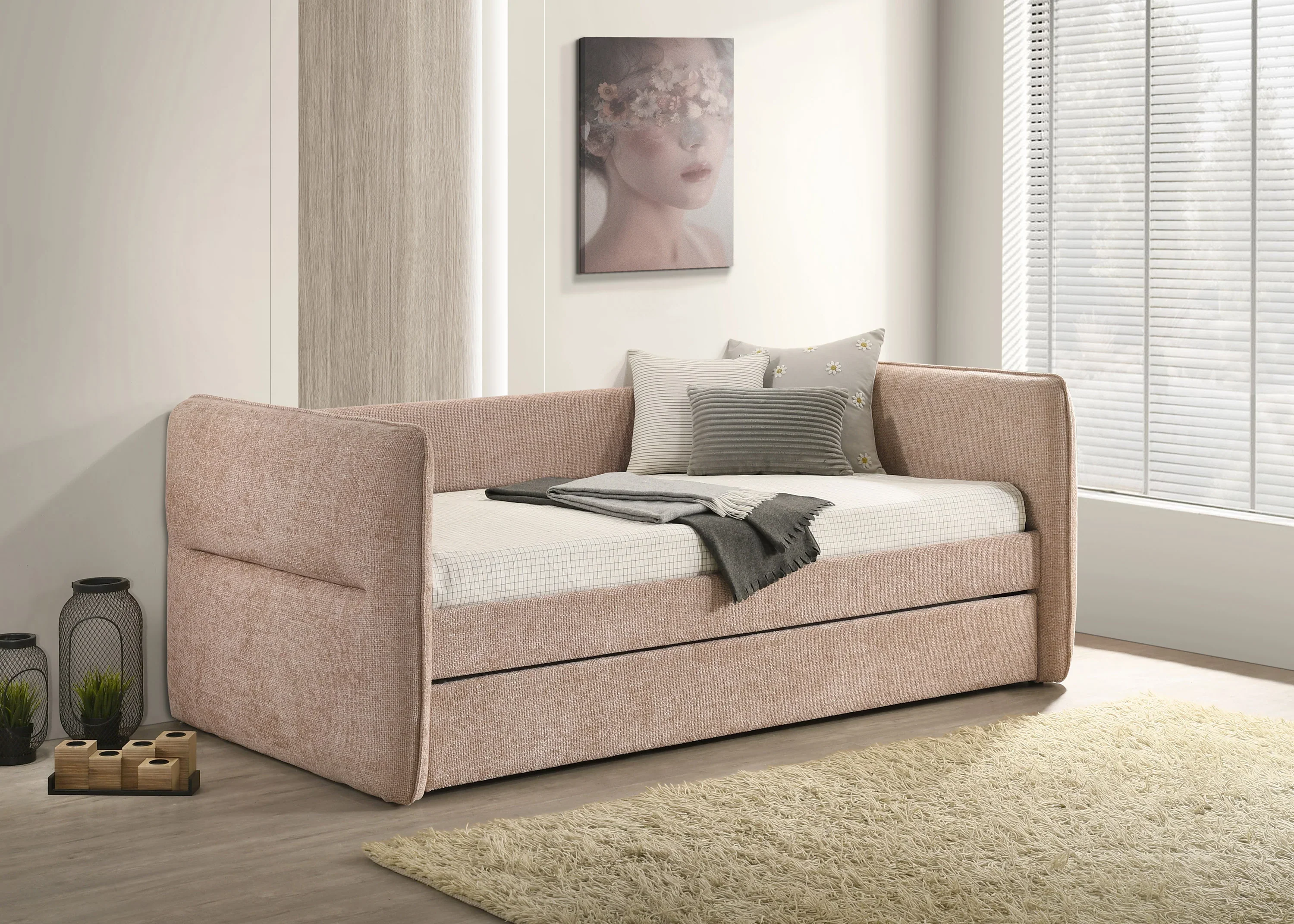 Philipa Mauve Daybed with Trundle - Image 2