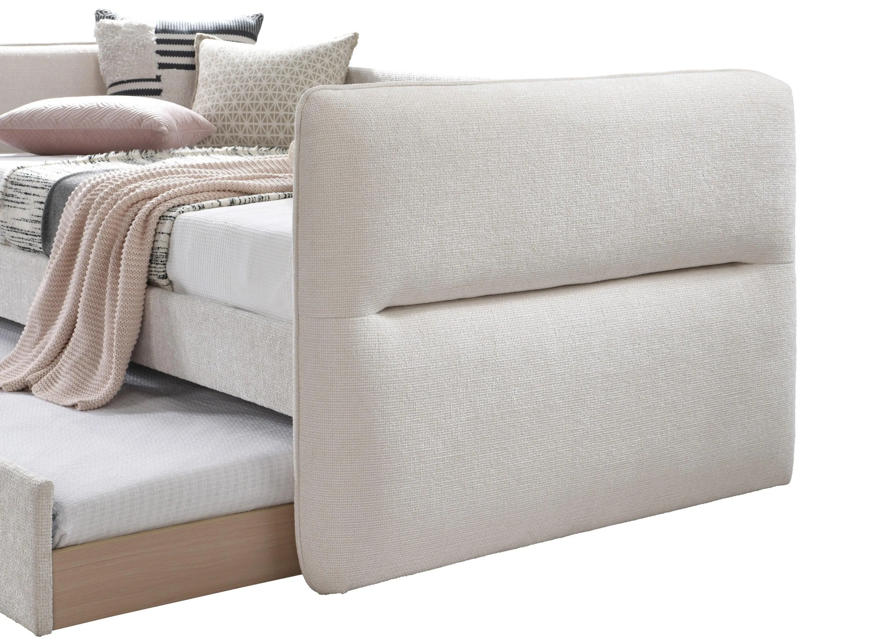 Philipa Oatmeal Twin Daybed with Trundle - Image 4