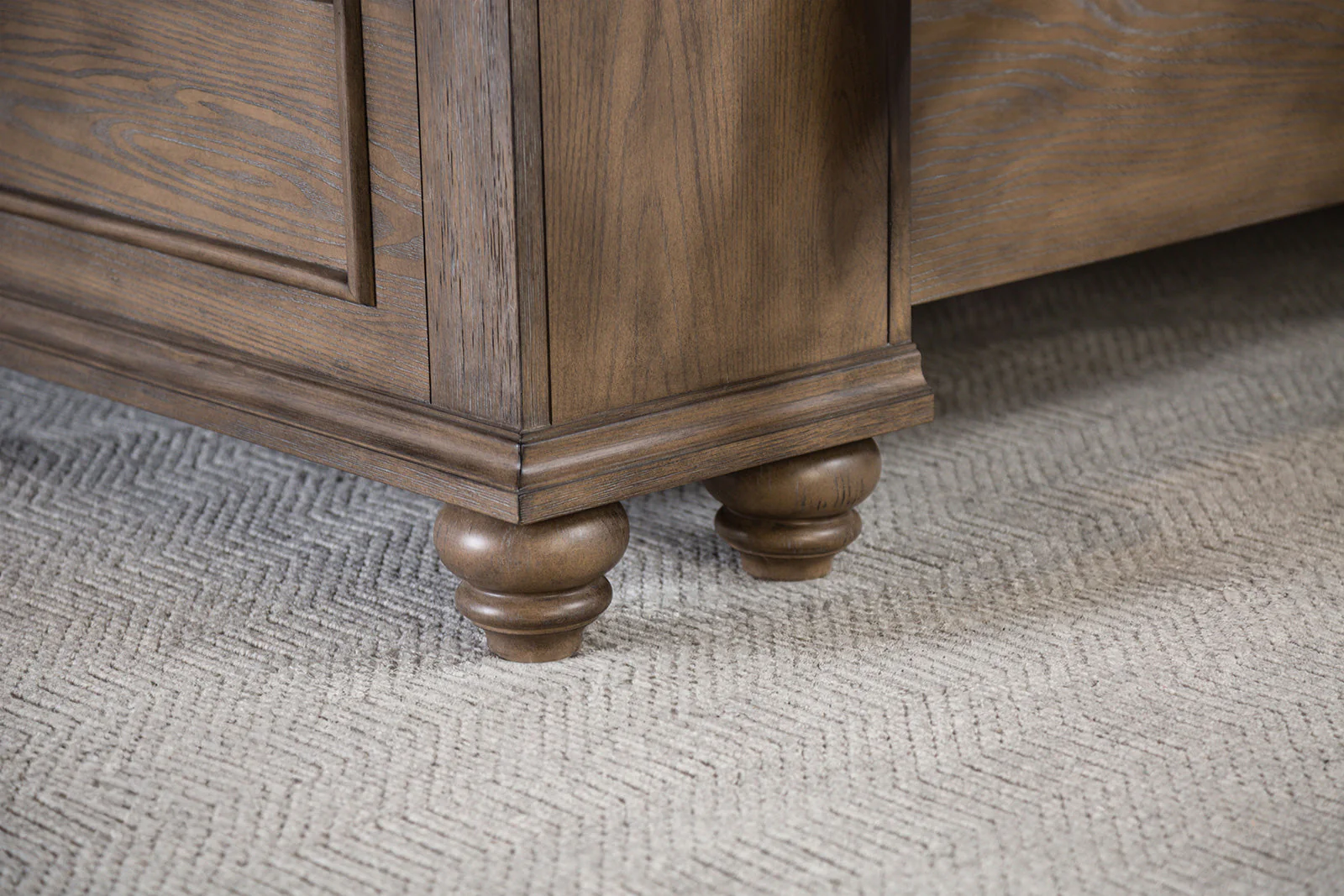 Philomath Aged Oak King Bed - Image 4