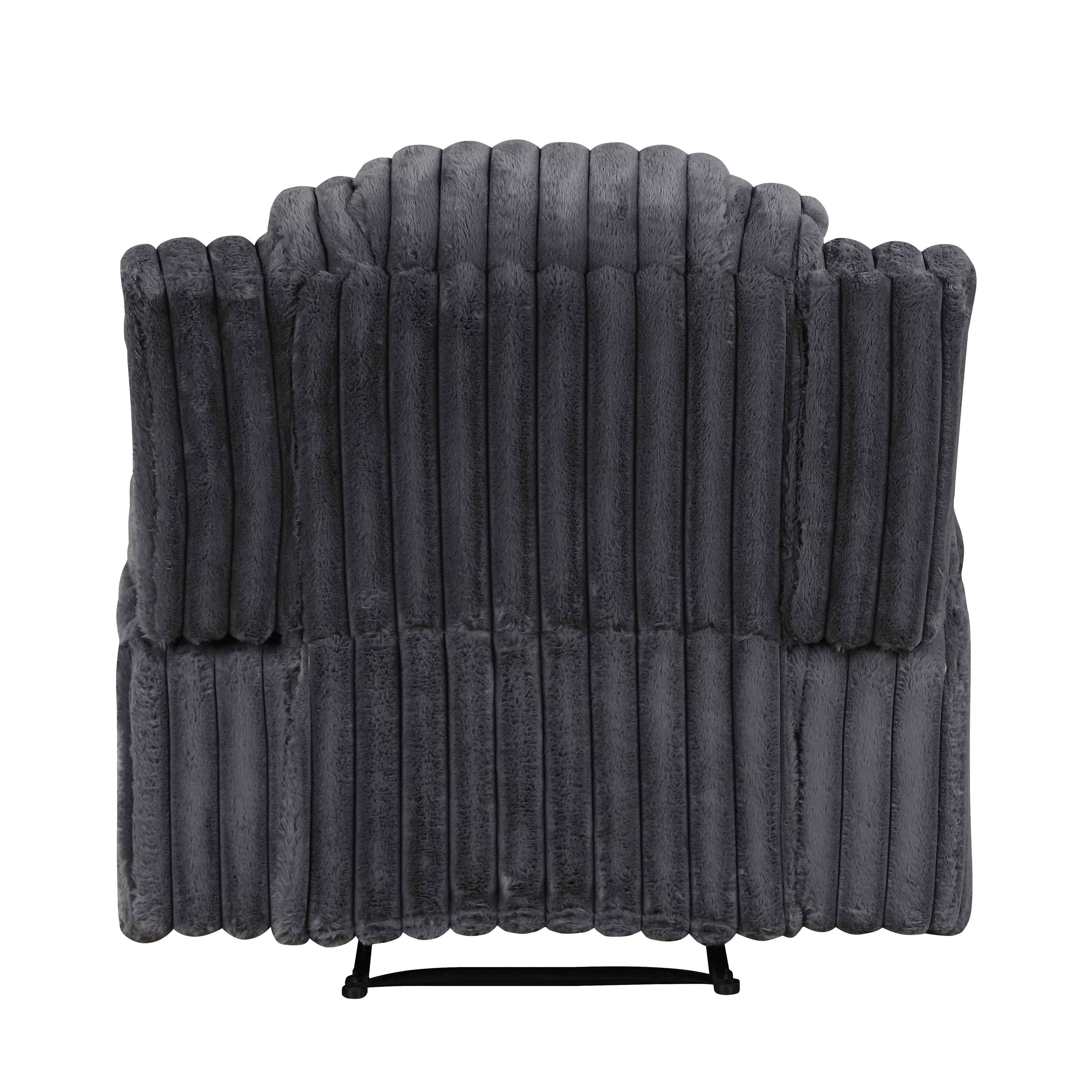 Phyllis Dark Gray 3-Piece Reclining Living Room Set - Image 15