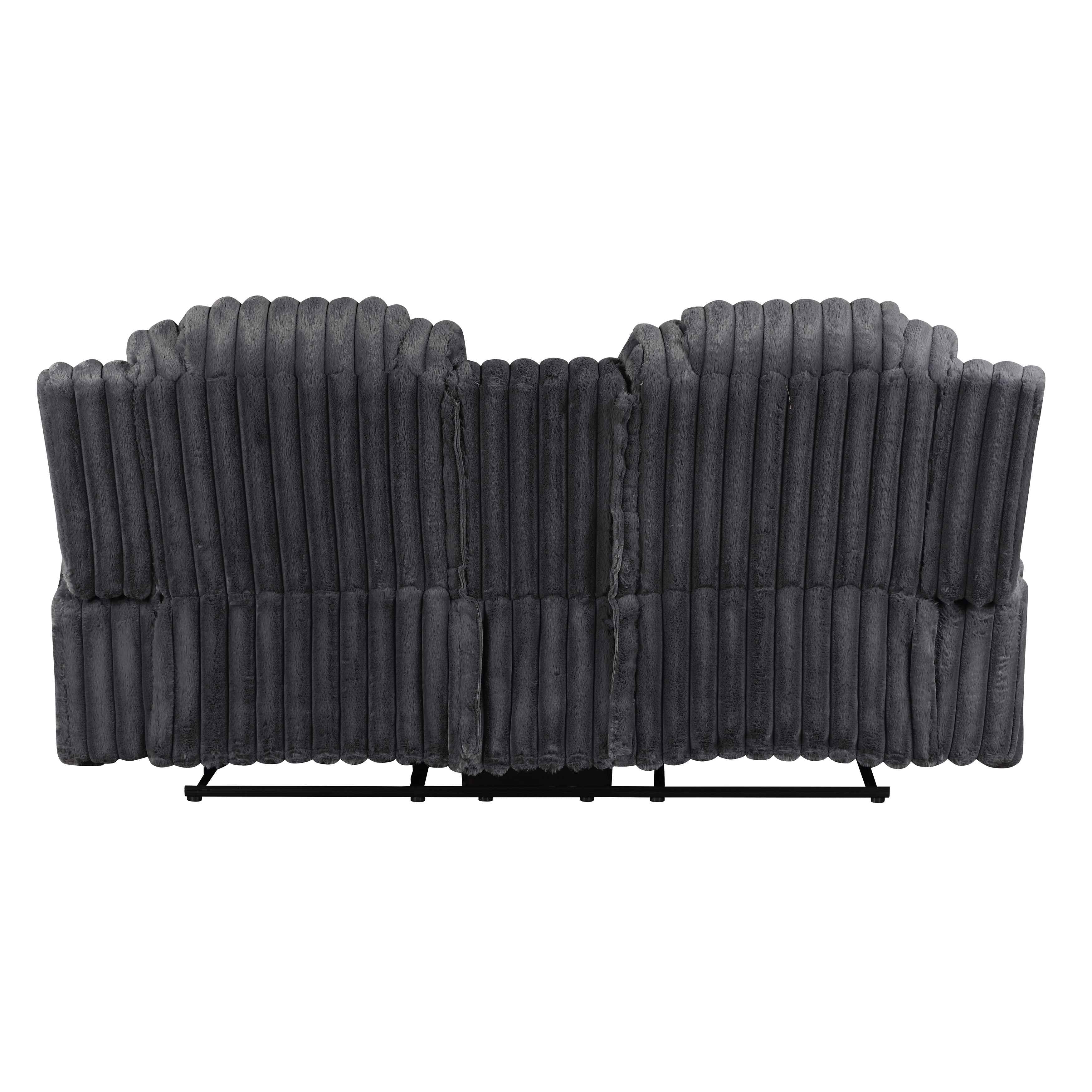Phyllis Dark Gray 3-Piece Reclining Living Room Set - Image 8