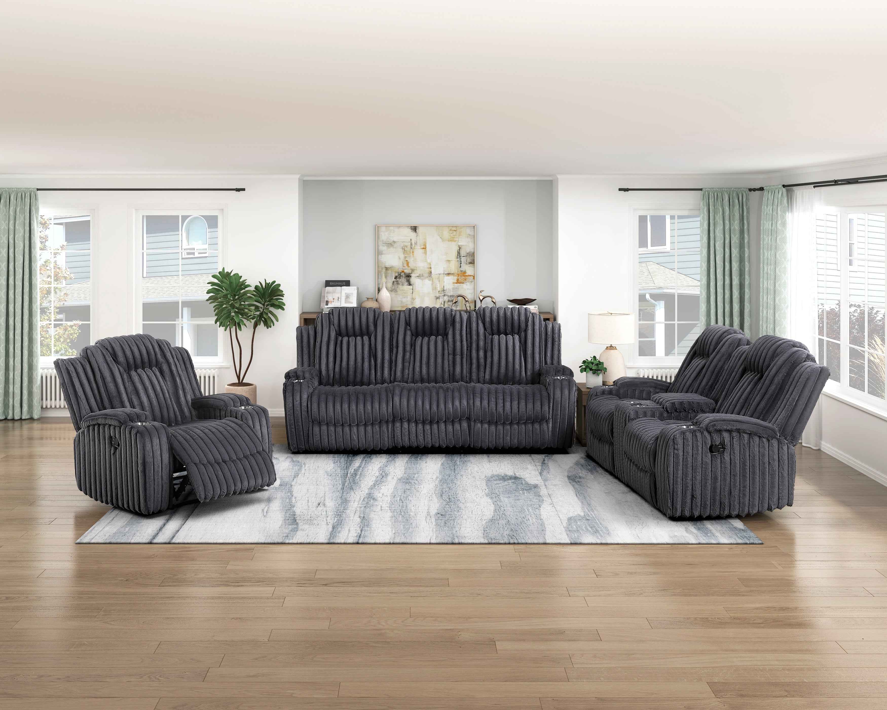Phyllis Dark Gray Reclining Chair - Image 12